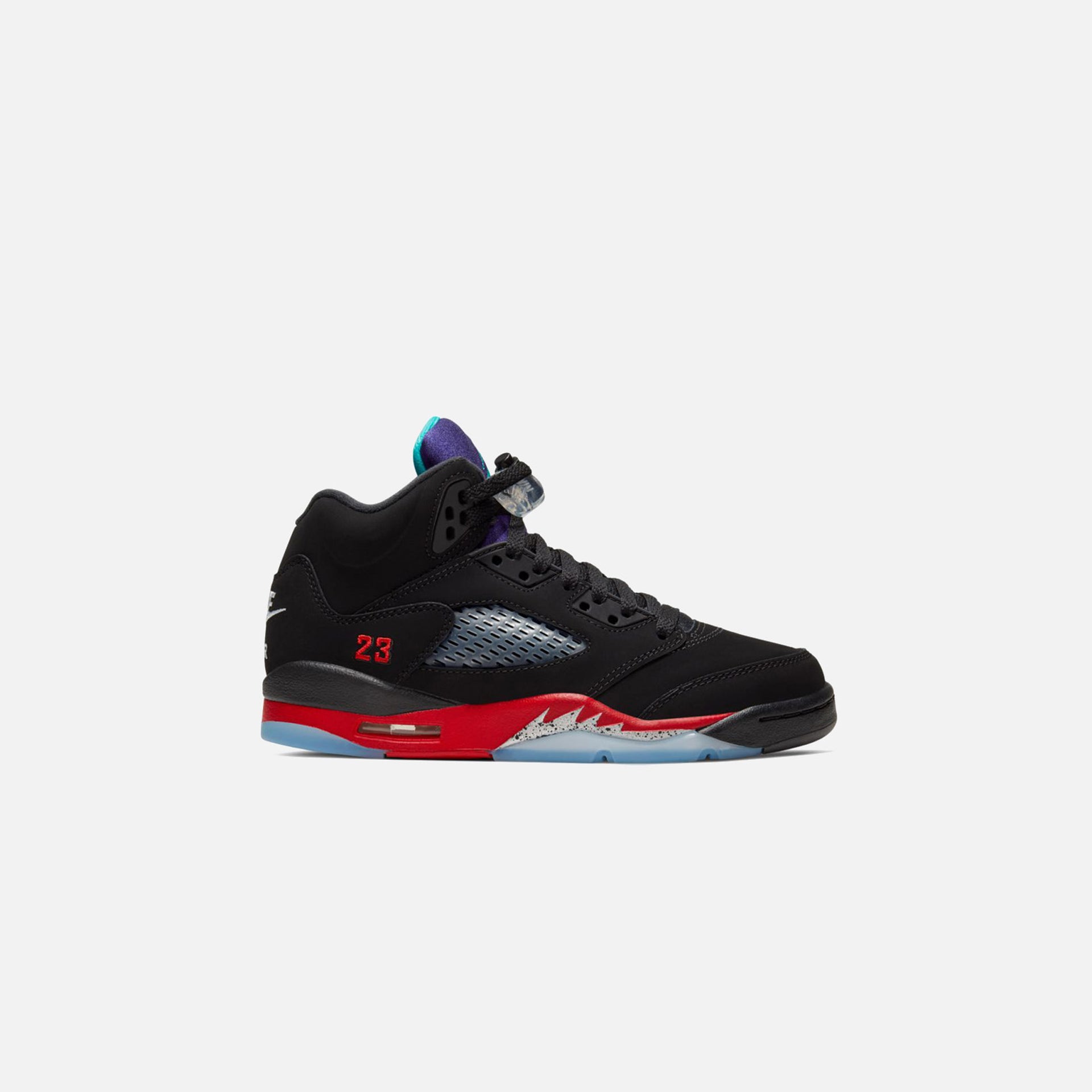 Nike Grade School Air Jordan 5 Retro Top 3 - Black / Emerald / Fire / Grape