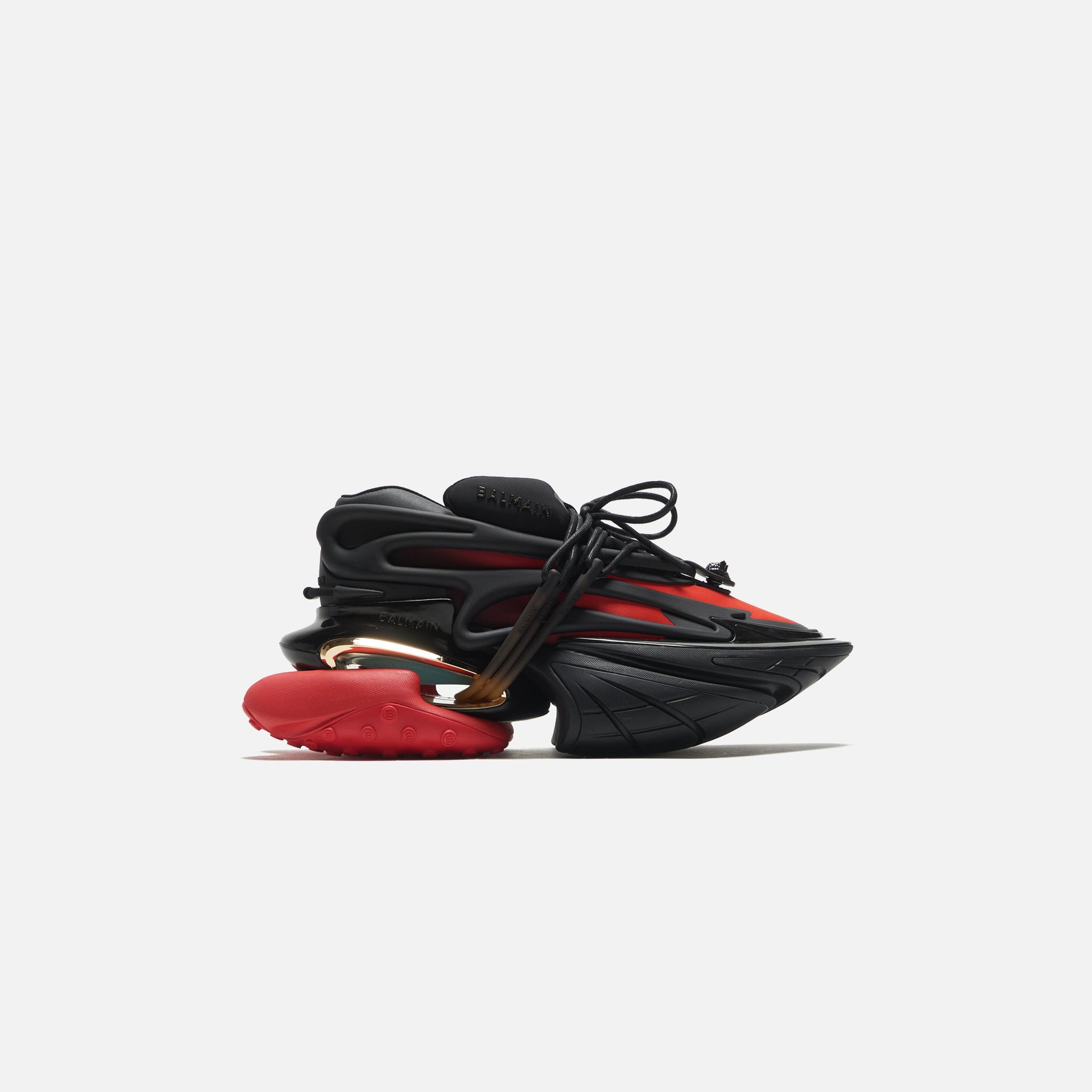 Balmain Unicorn - Neoprene / Calfskin Noir / Rouge