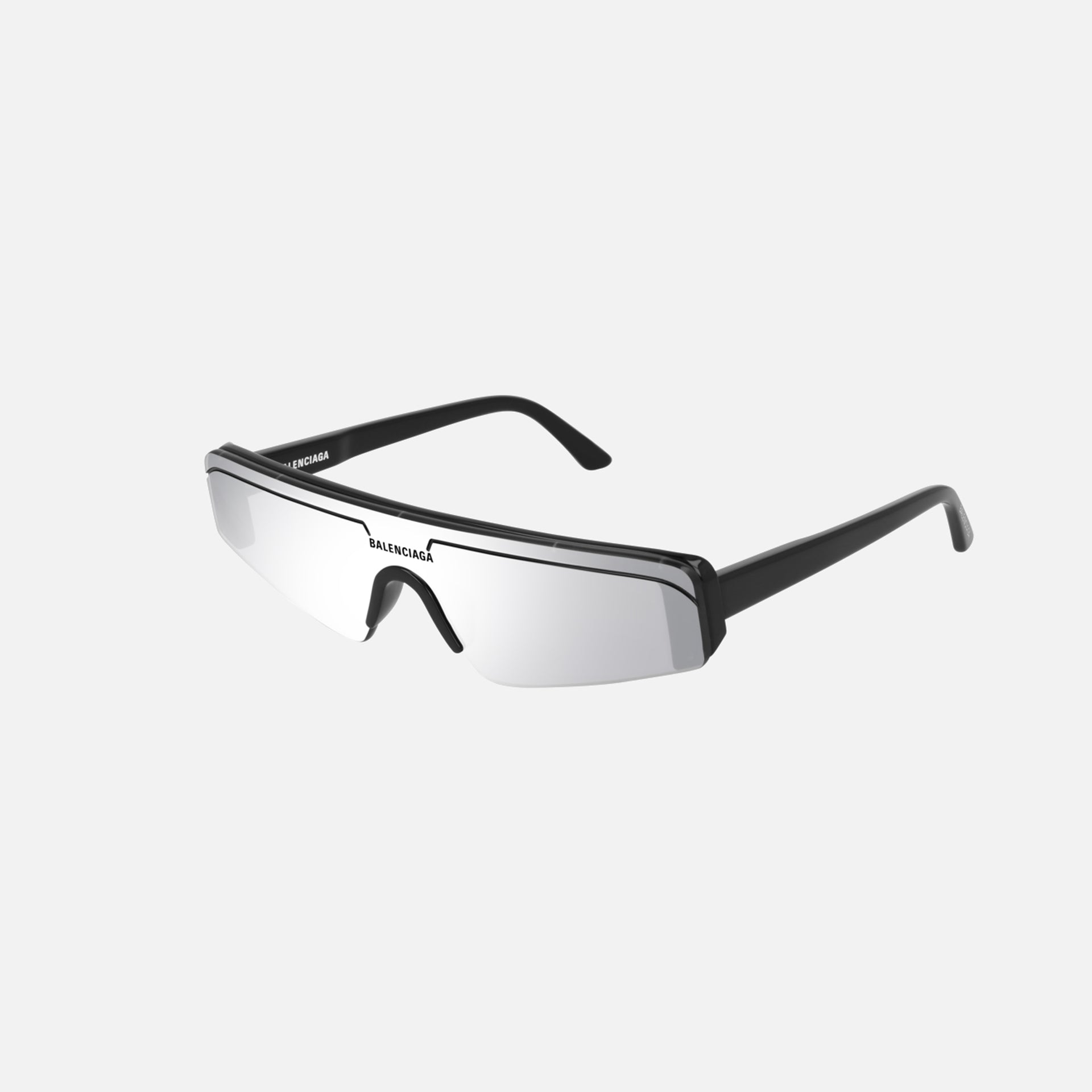 Balenciaga Angular Shield - Silver Mirror