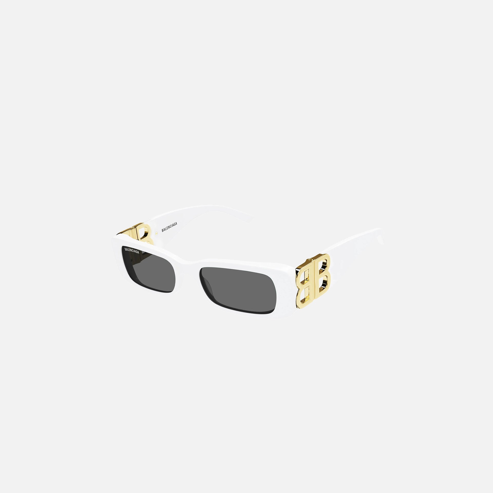 Balenciaga BB Logo Hinge Rectangular Frame - White