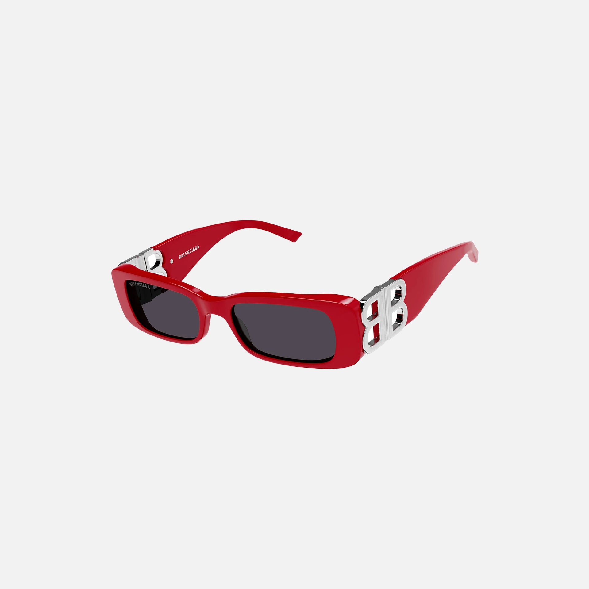 Balenciaga BB Logo Hinge Square Frame - Red / Grey