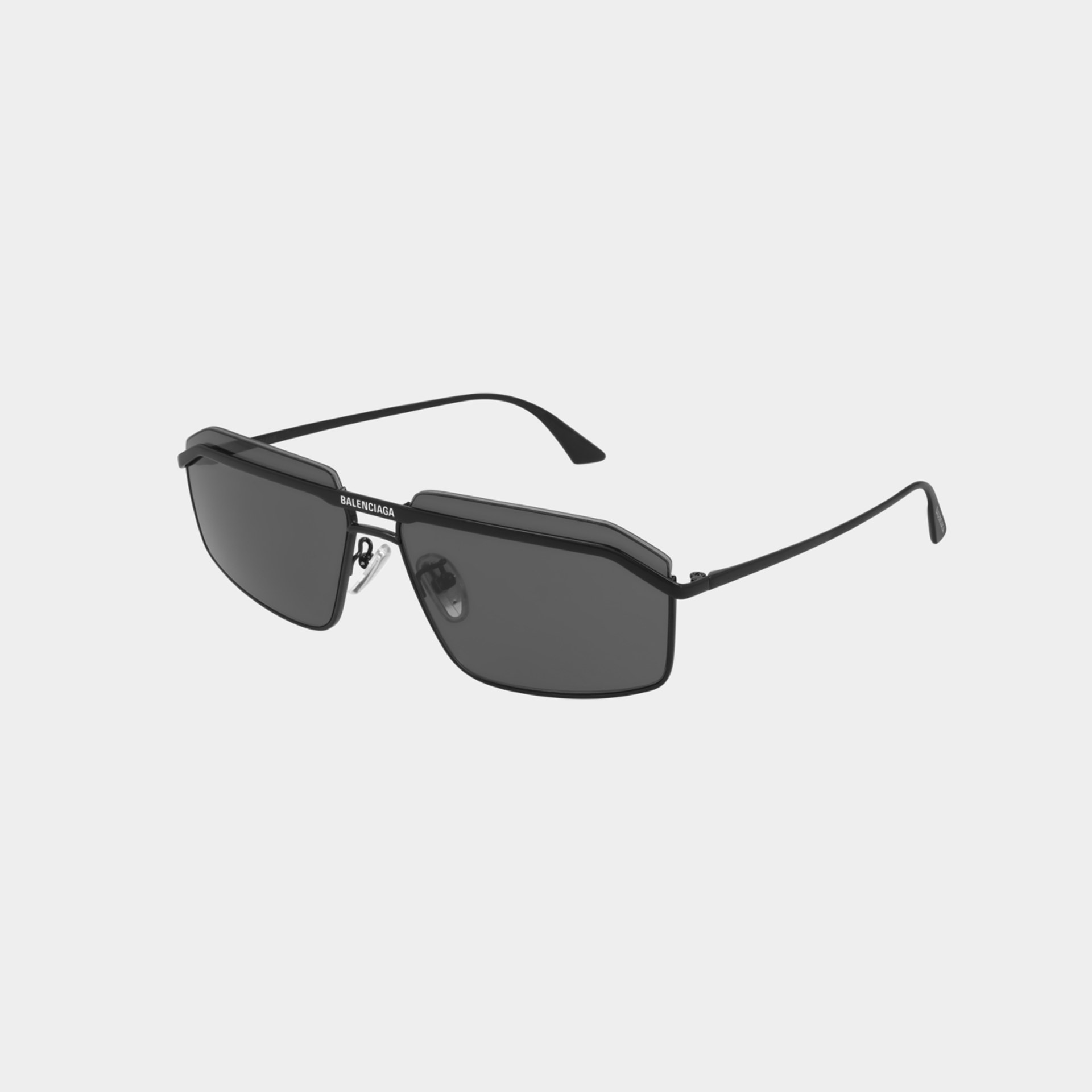 Balenciaga Rectangular Wire Frame - Black
