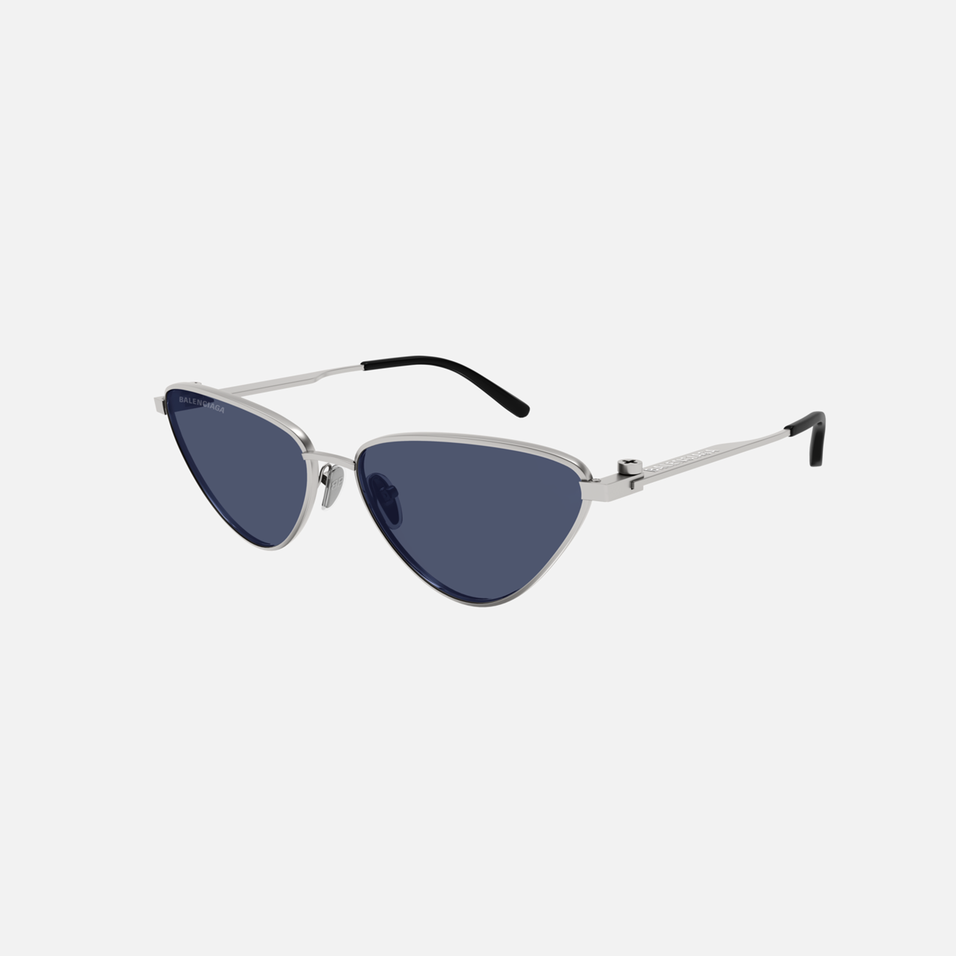 Balenciaga Metal Frame Cat Eye - Blue Lens