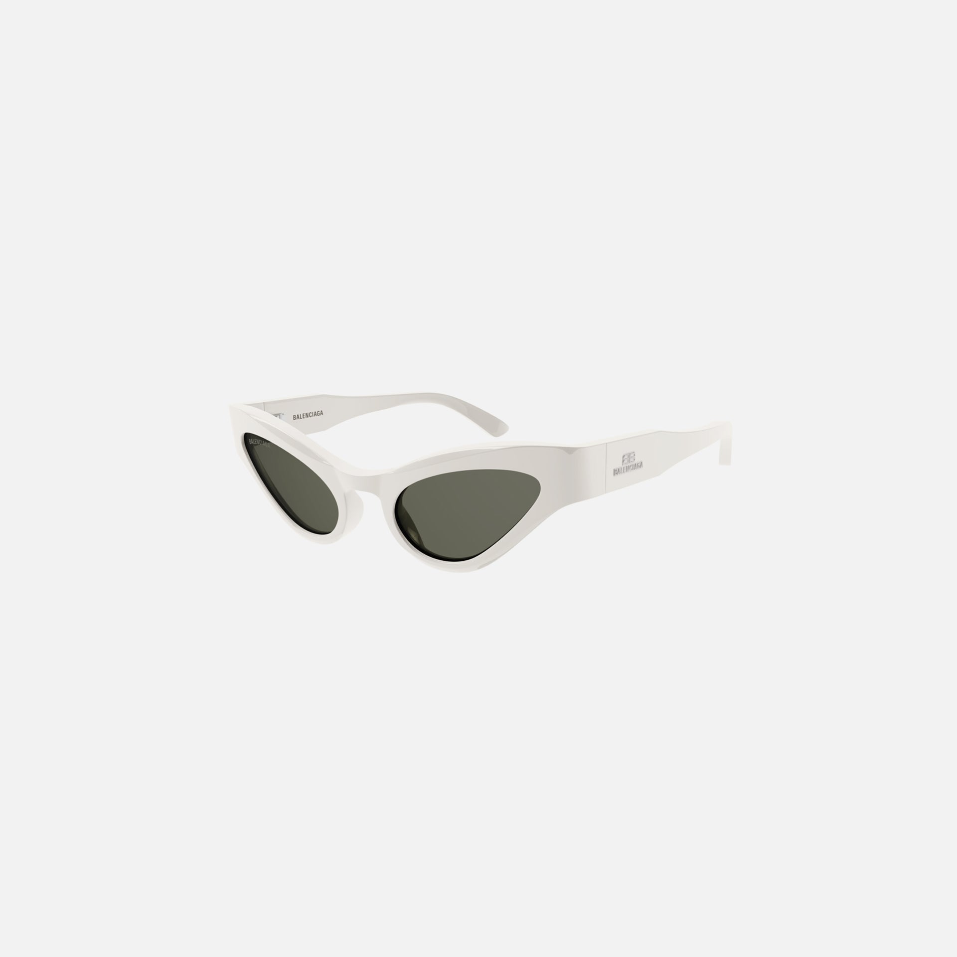 Balenciaga Skinny Funky Cat Eye Frame - White