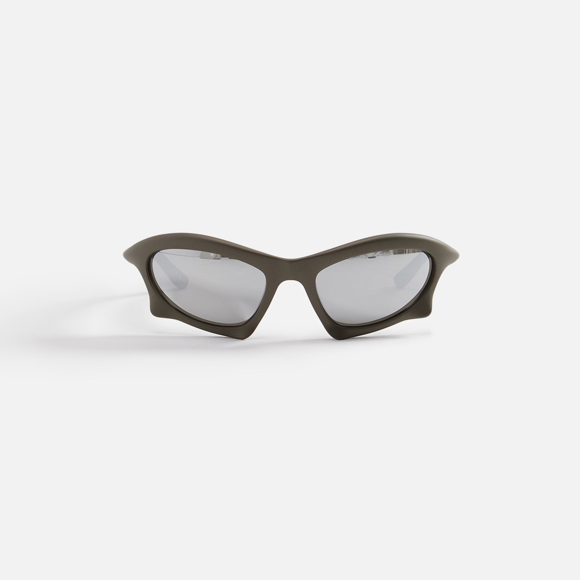 Balenciaga Pointed Racing Frame - Grey / Silver Mirror