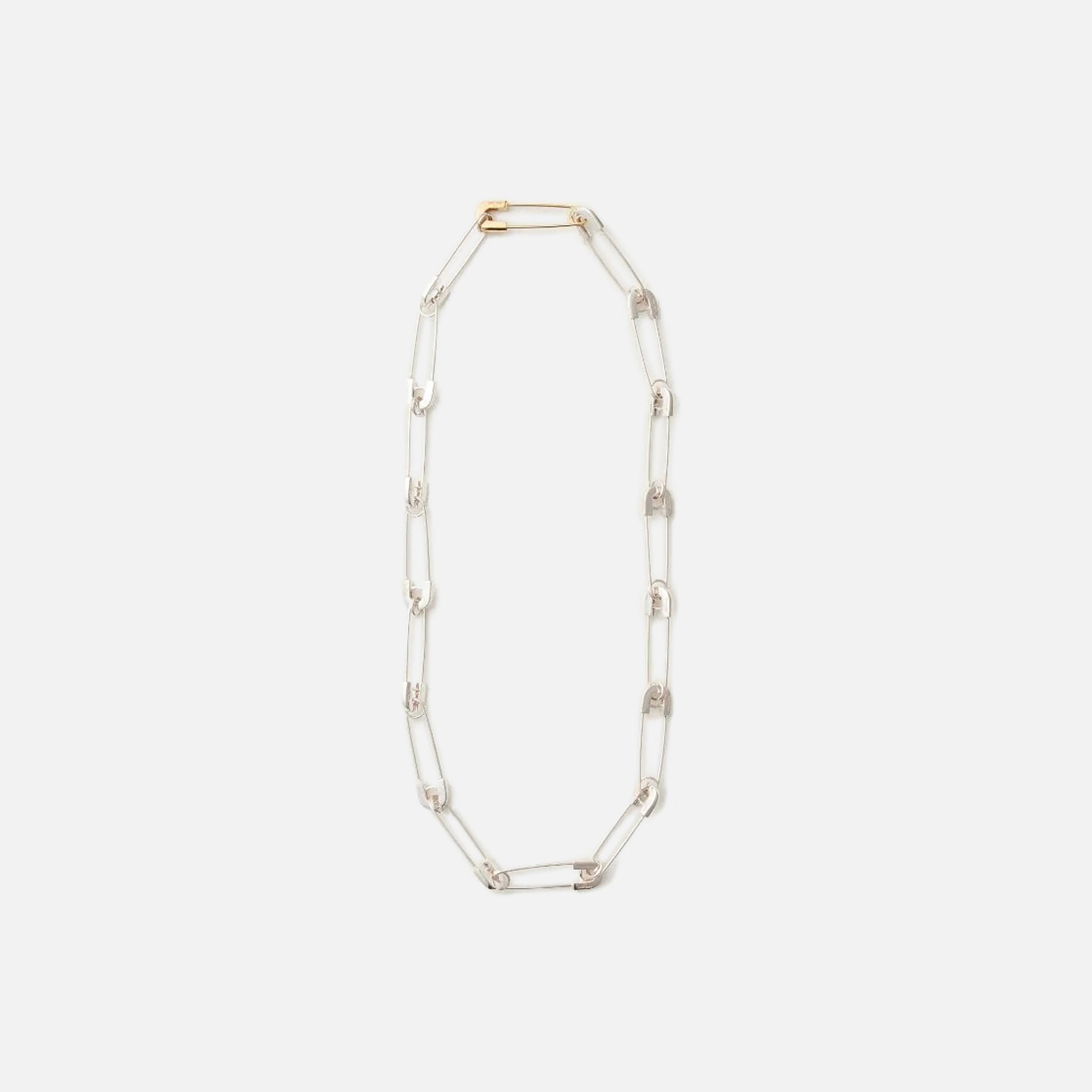 Ambush Safety Pin Link Necklace - Silver