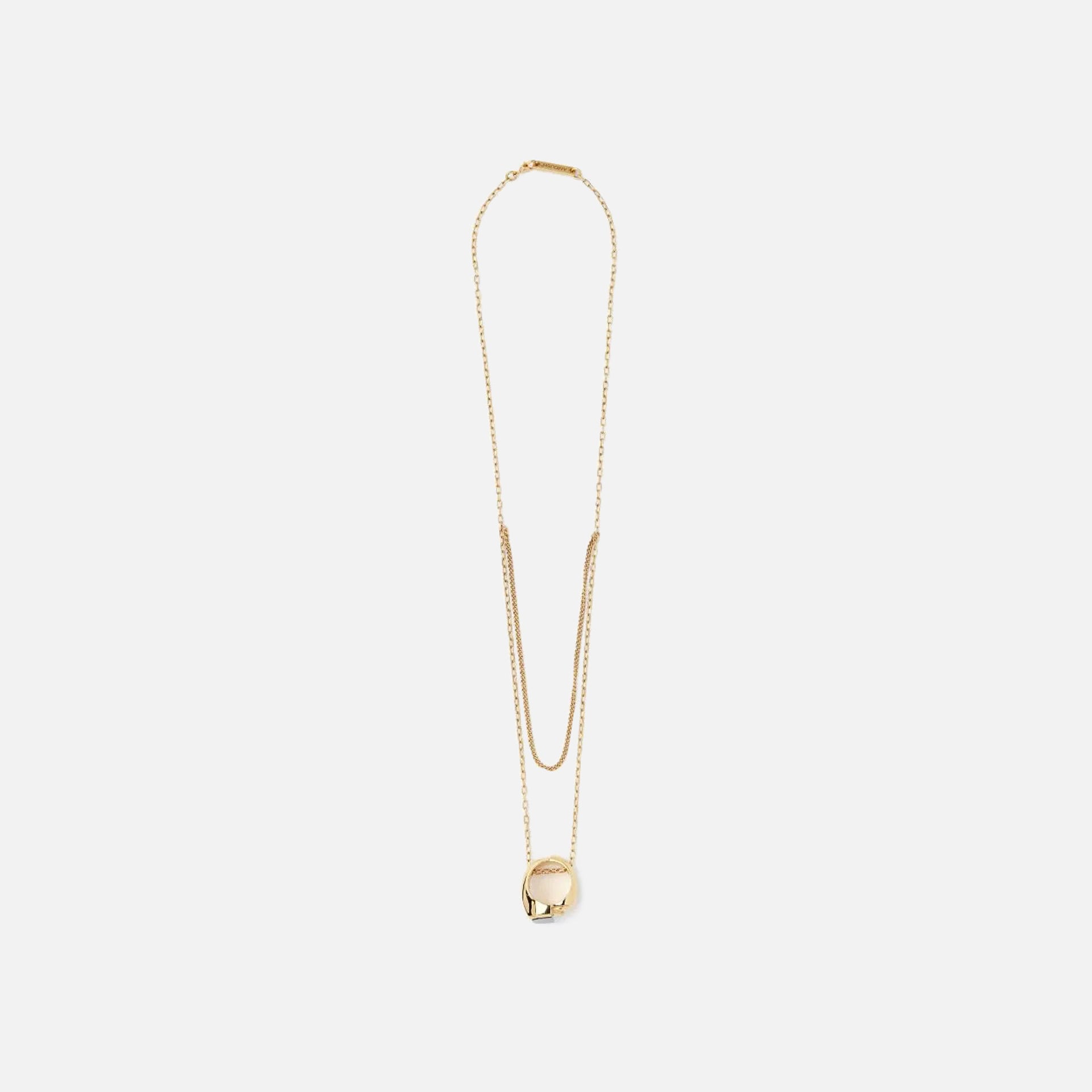 Ambush Misfit Stone Ring Necklace - Gold