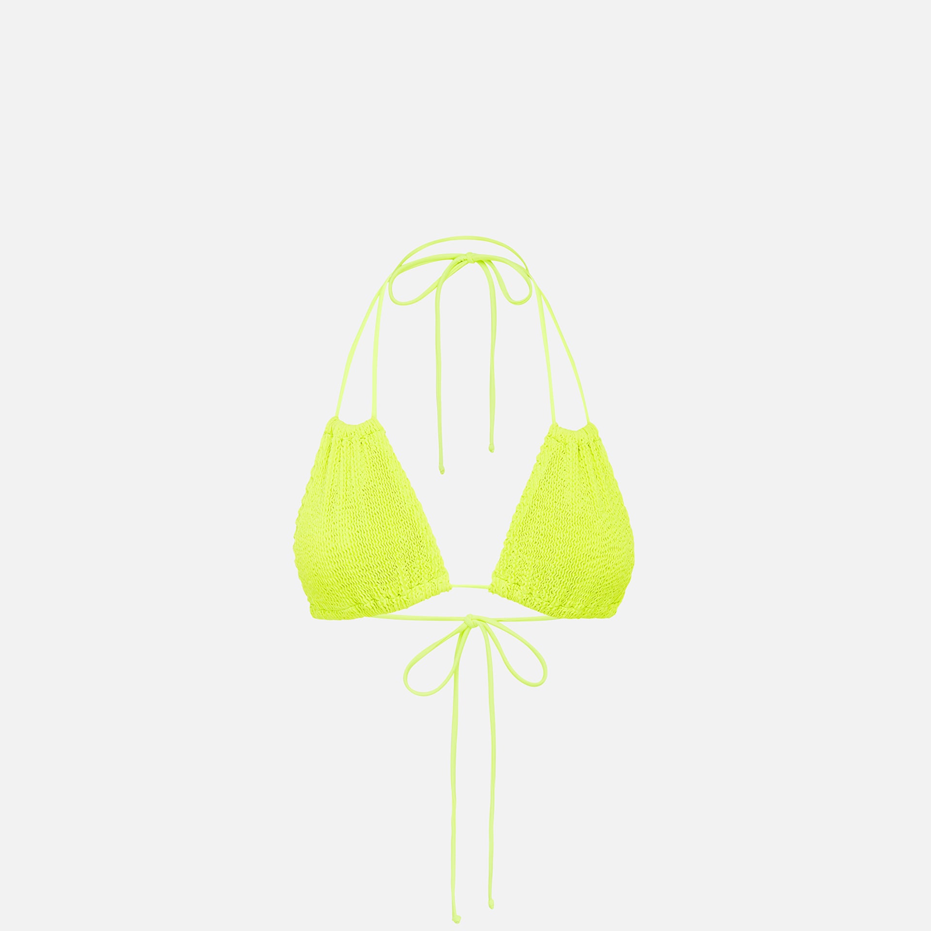 Bond Eye Andy Triangle Bikini Top - Sunny Lime Eco