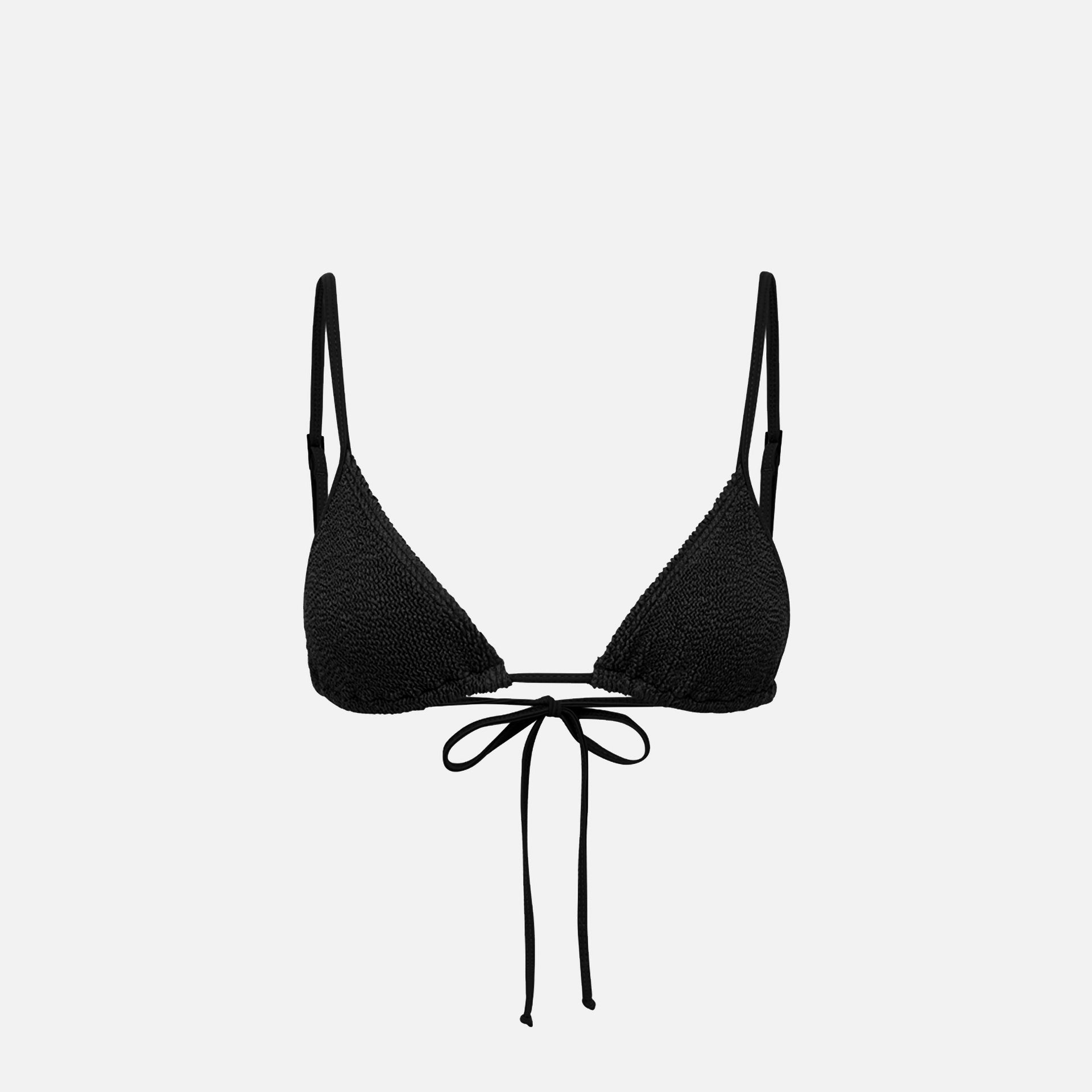 Bond Eye Luana Triangle Bikini Top - Black Eco