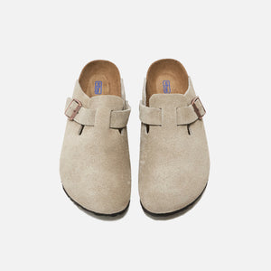 Birkenstock WMNS Boston Soft Footbed Suede - Taupe