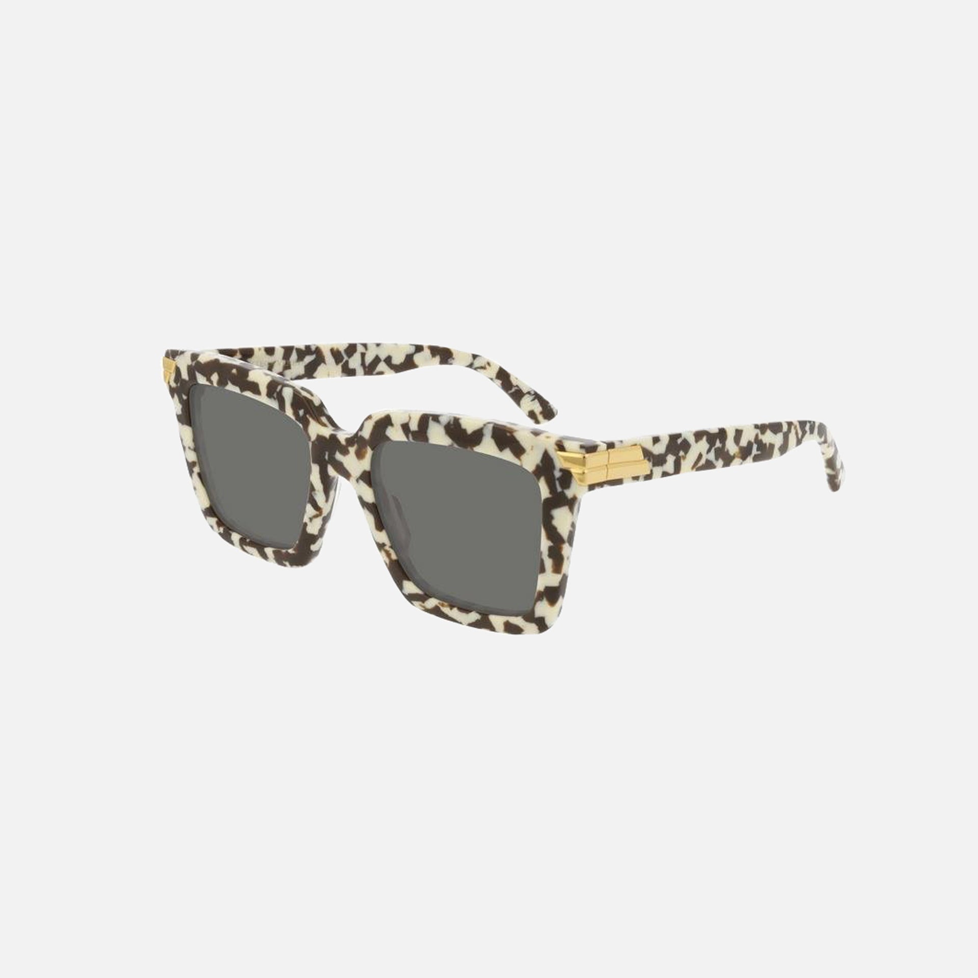 Bottega Veneta Oversized Square Frame - Marble Tortoise