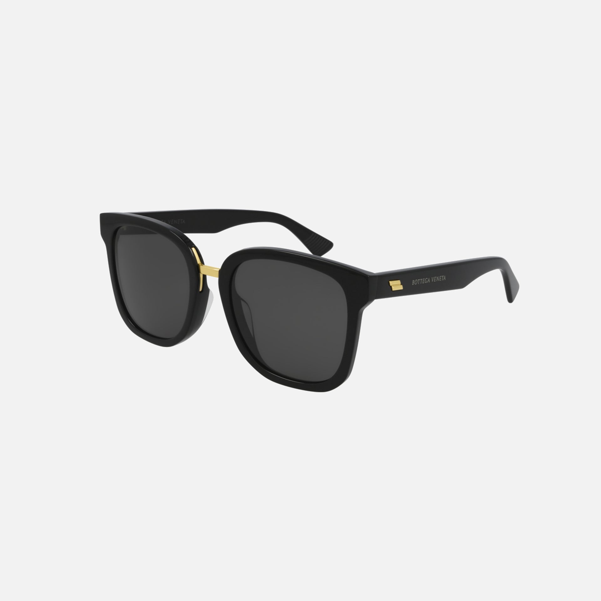 Bottega Veneta Square Frame Black Gold Bridge