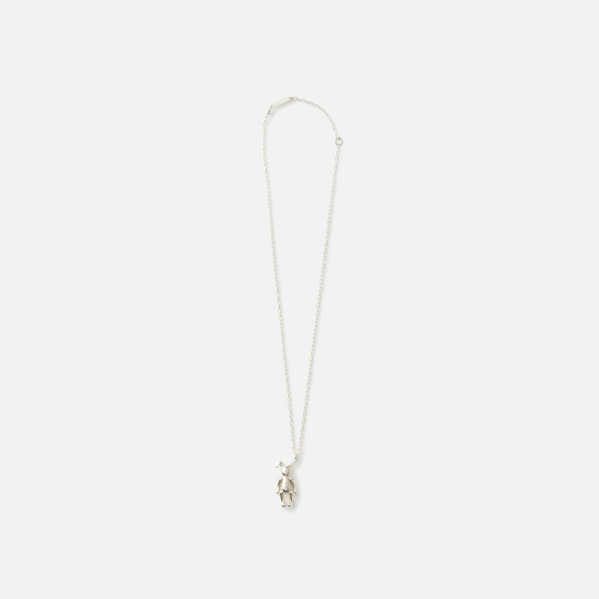 Ambush Bunny Charm Necklace - Silver