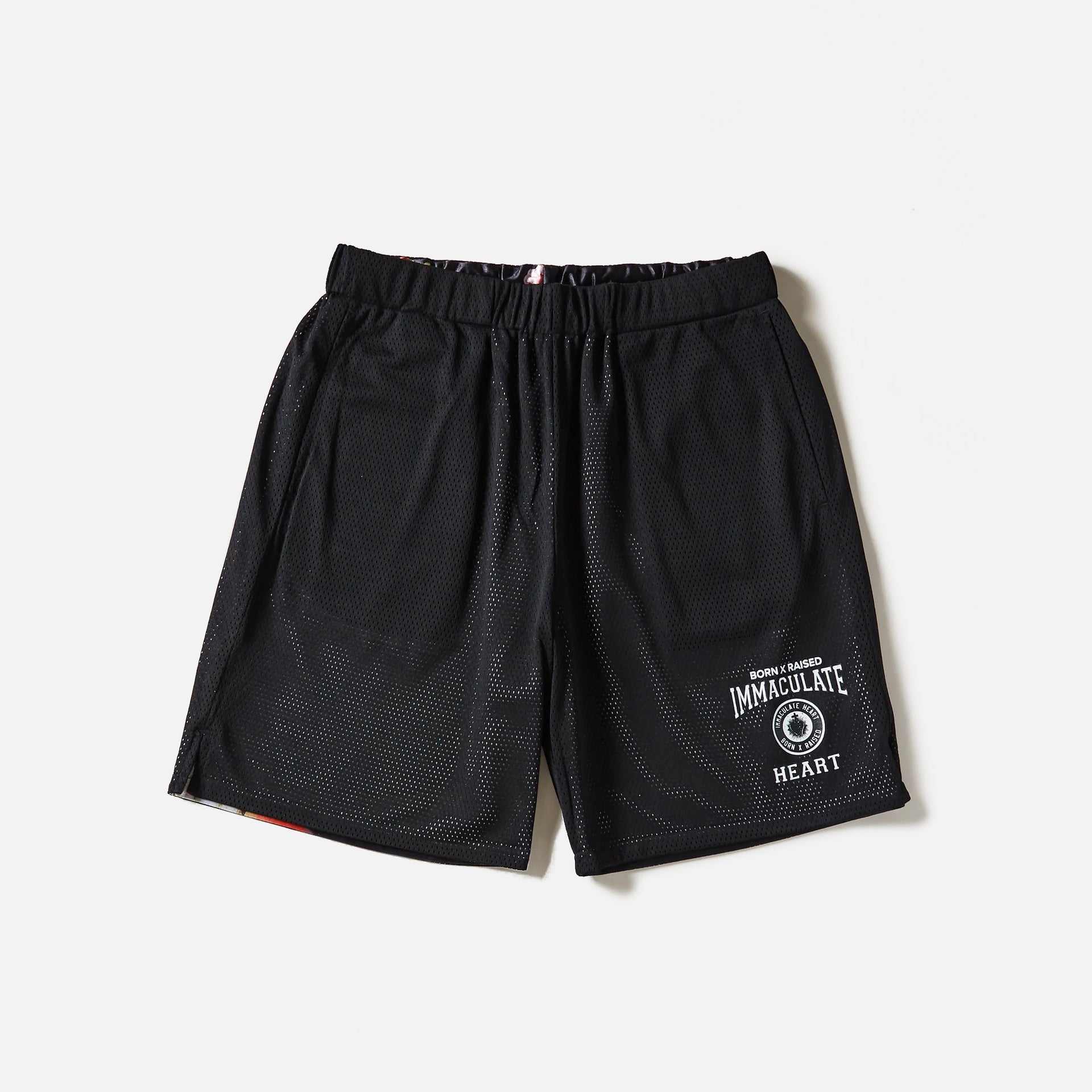 Born x Raised BXR Immaculate Heart Rev Shorts - Black / Multi