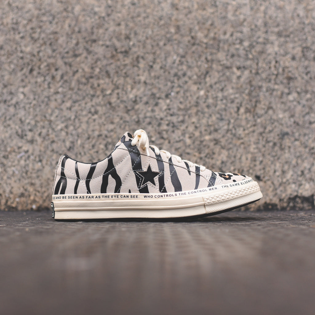 Converse x Brain Dead One Star Ox Egret Black Multi