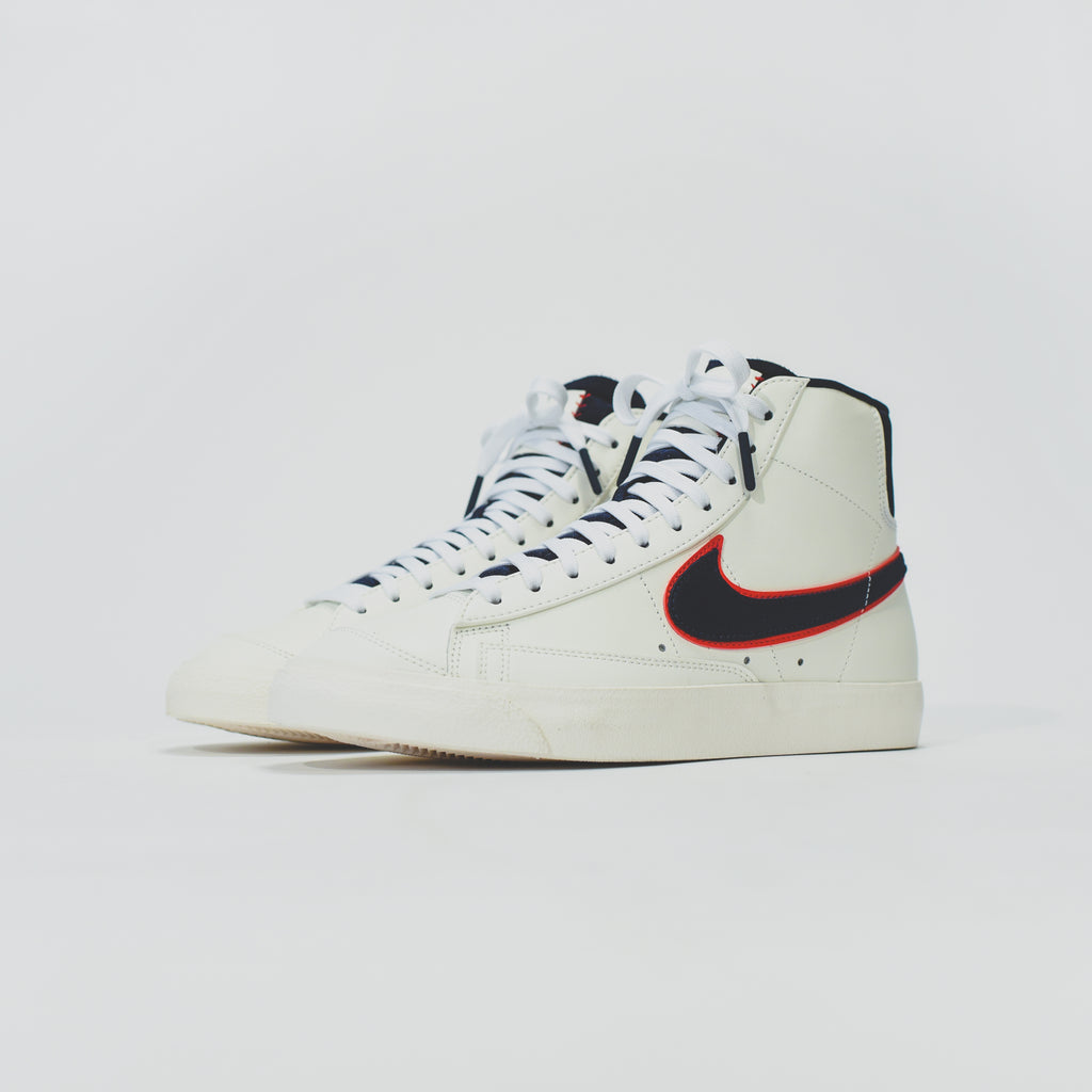 Nike Blazer Mid '77 - Vintage Sail / Obsidian / Total Crimson â Kith