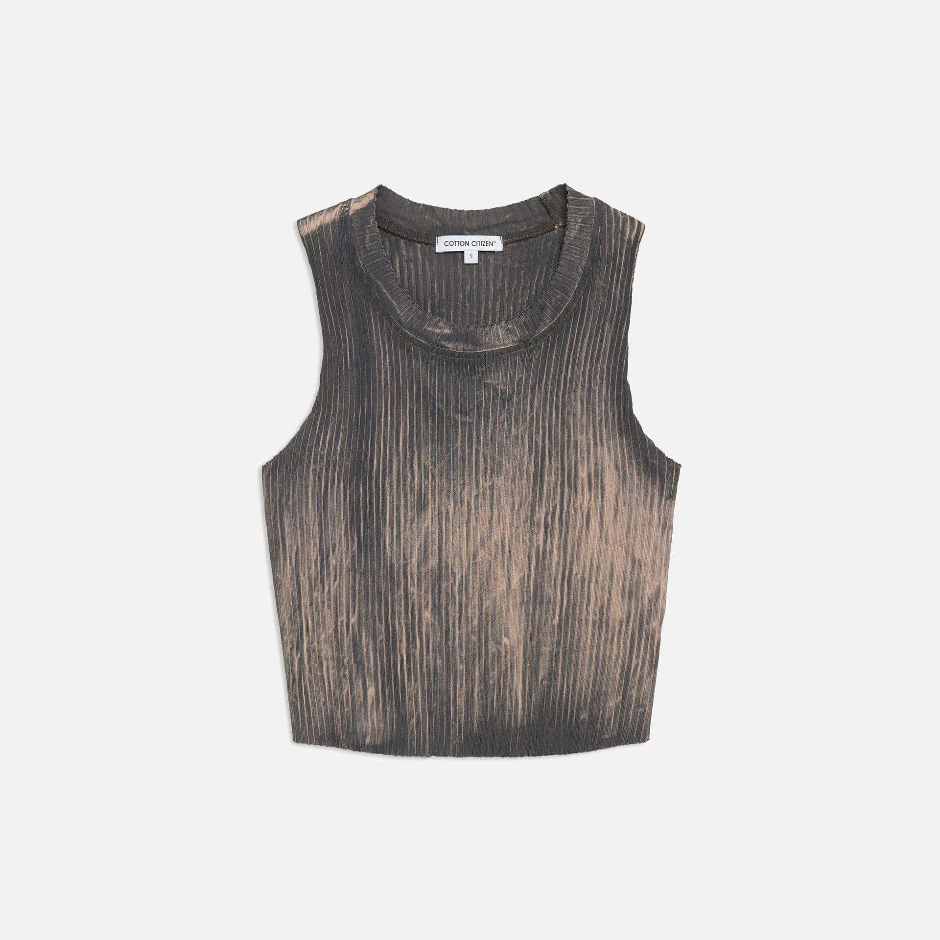Cotton Citizen Ibiza Crop Tank - Fossil Mix
