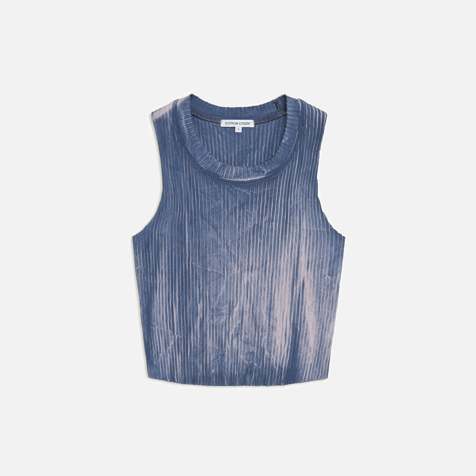 Cotton Citizen Ibiza Crop Tank - Navy Mix
