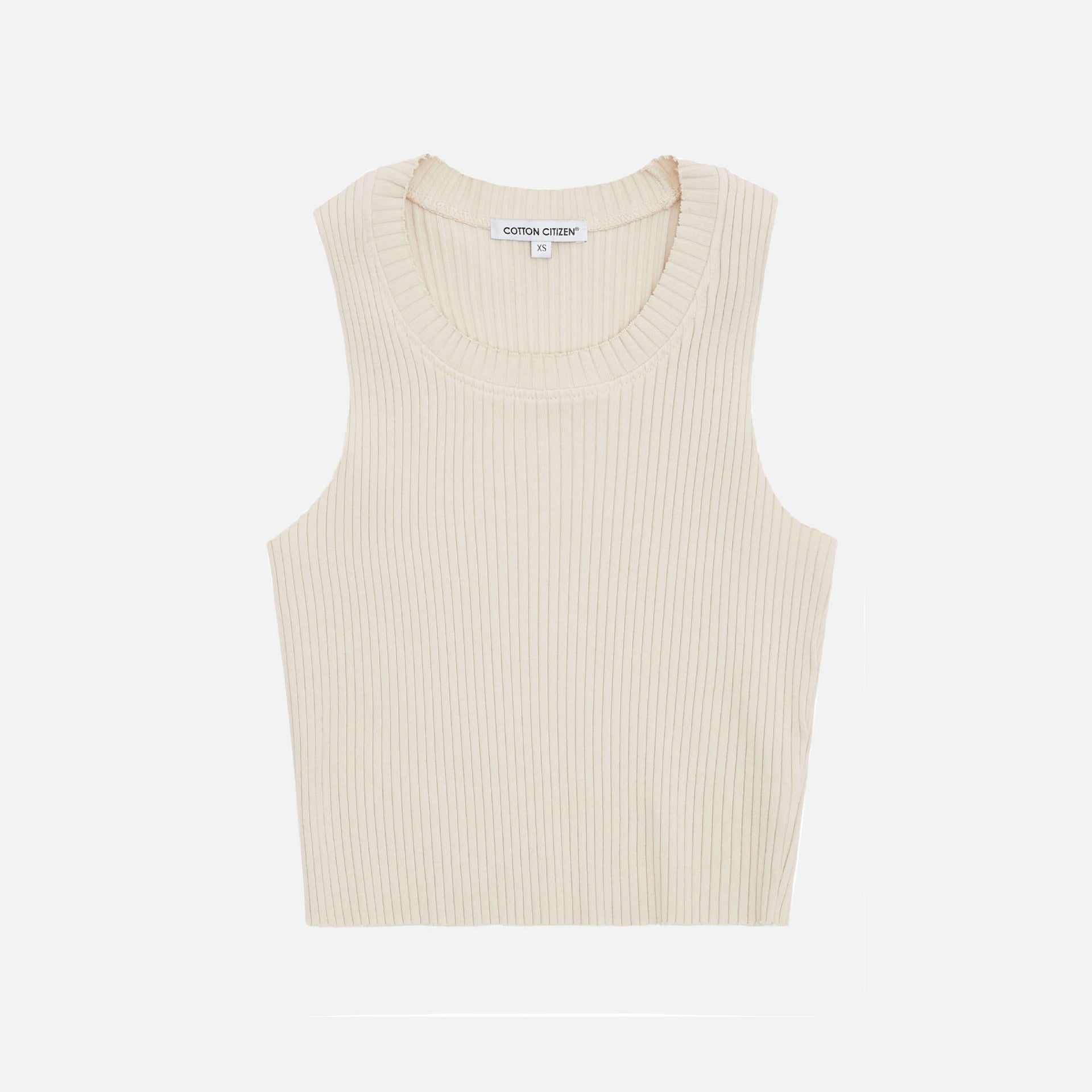 Cotton Citizen Ibiza Crop Tank - Oatmeal