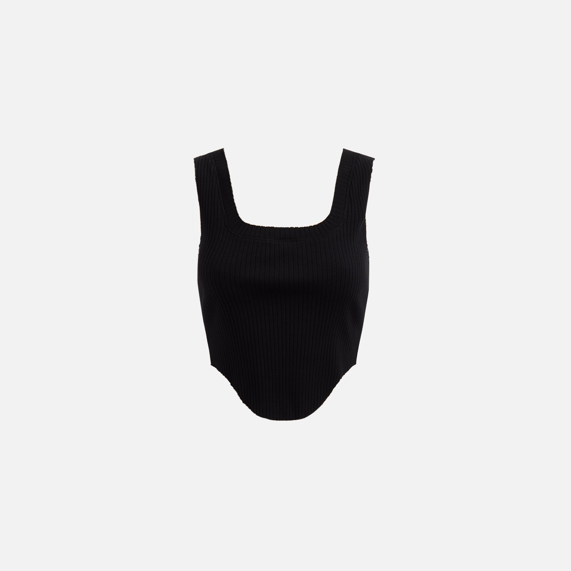 Cotton Citizen Ibiza Square Neck Tank - Jet Black
