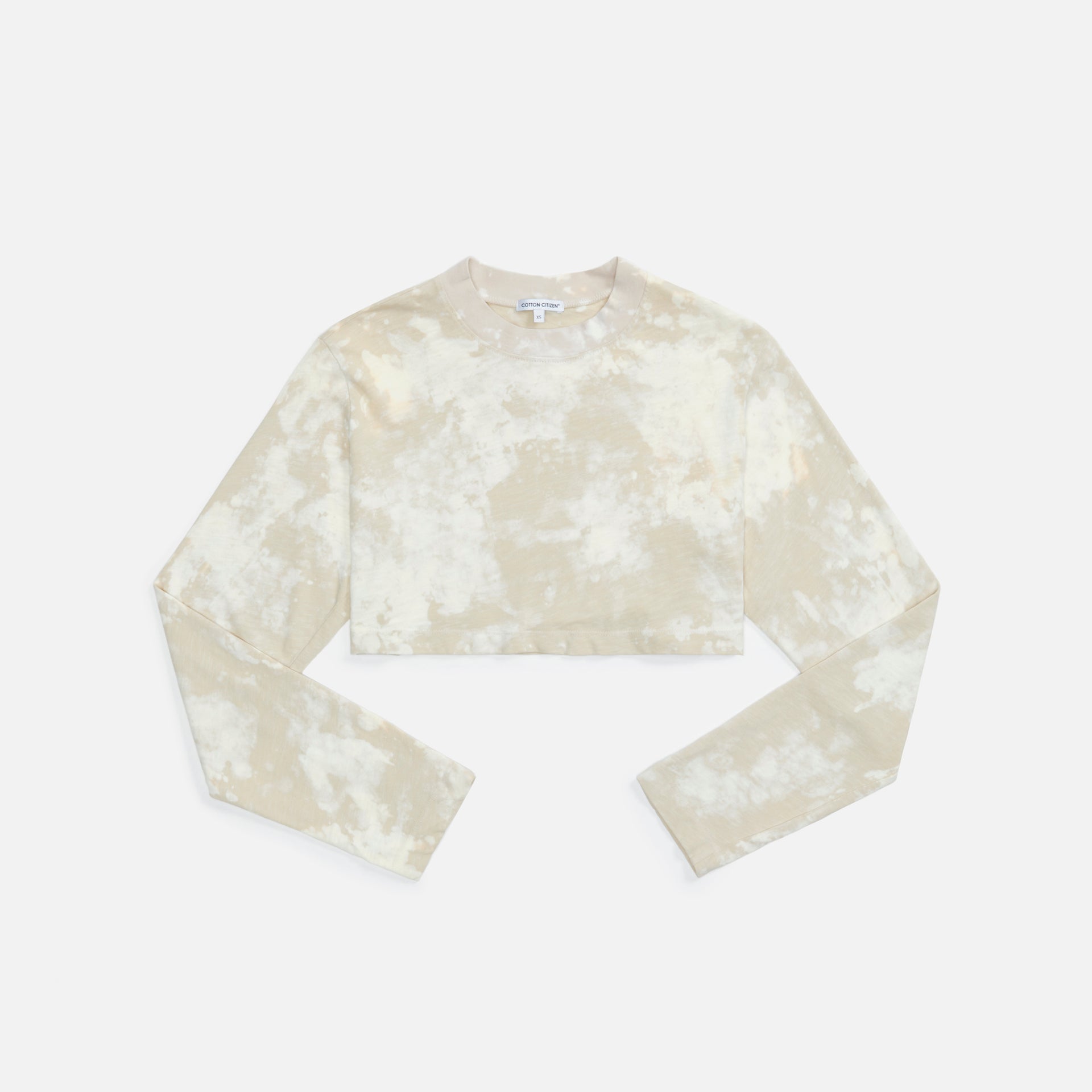 Cotton Citizen Tokyo Crop L/S - Oatmeal Splatter