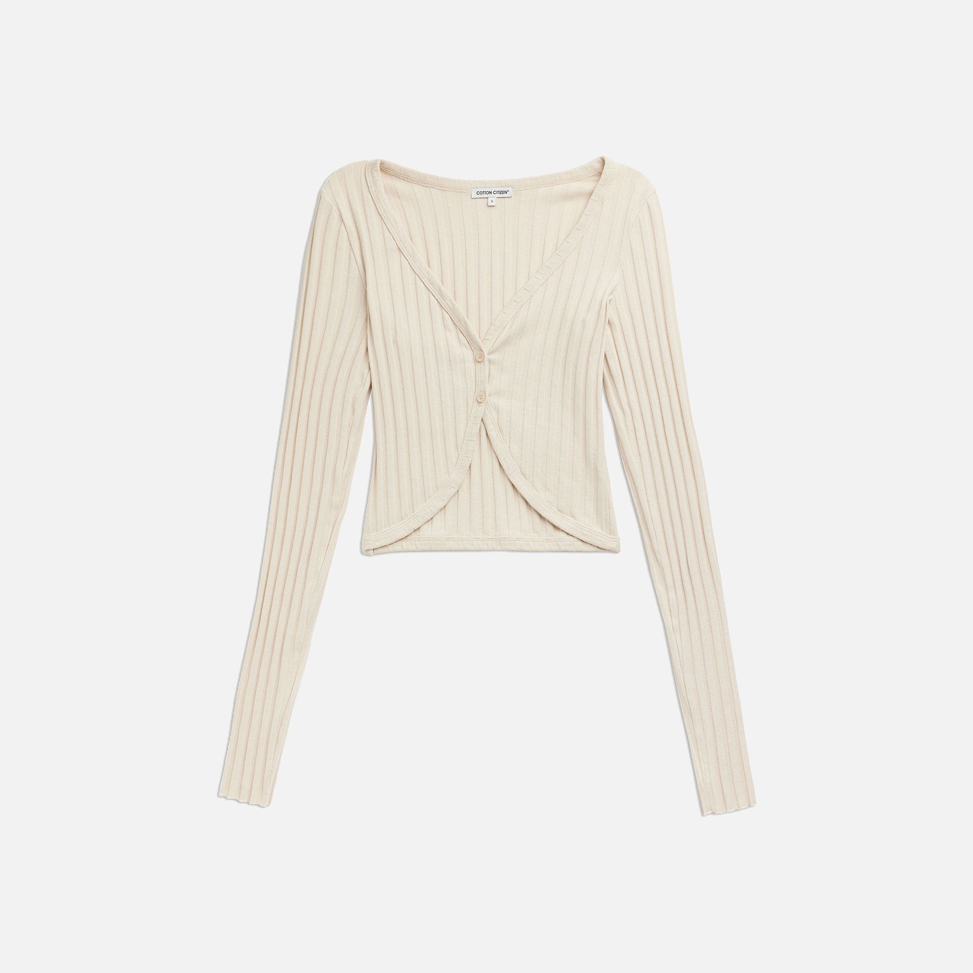 Cotton Citizen Capri Crop Cardigan - Oatmeal