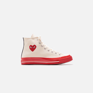 Converse x Comme des Garçons CDG Play Red Sole High Top - Off White