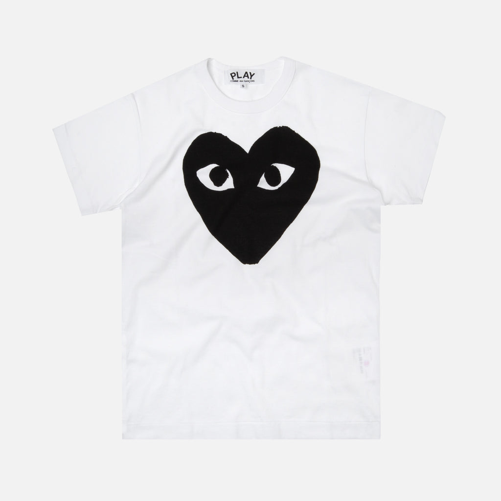 I Love LV Unisex Short Sleeve Jersey T-Shirt Black Heart White / S
