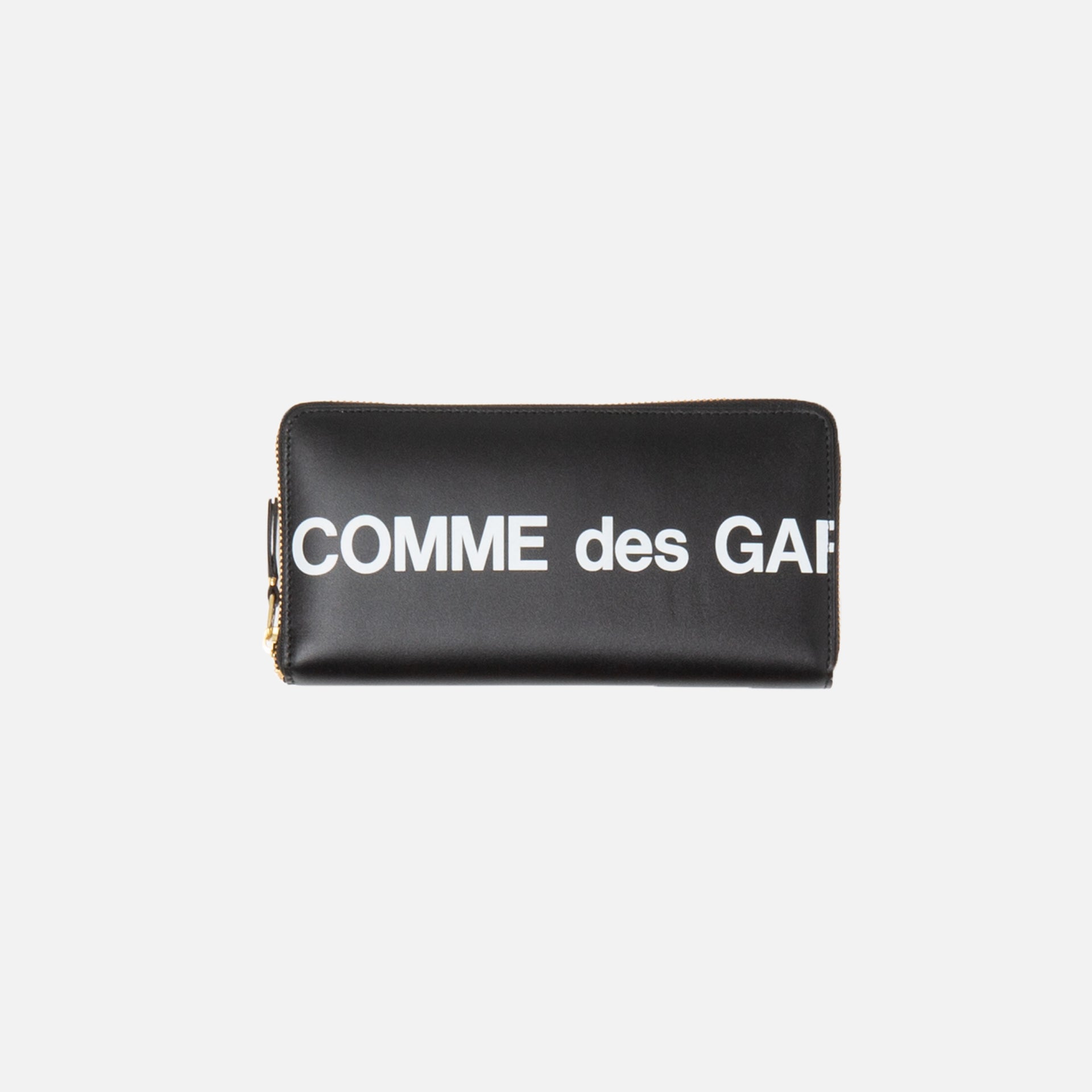 CDG Pocket Long Zip Wallet Huge Logo - Black