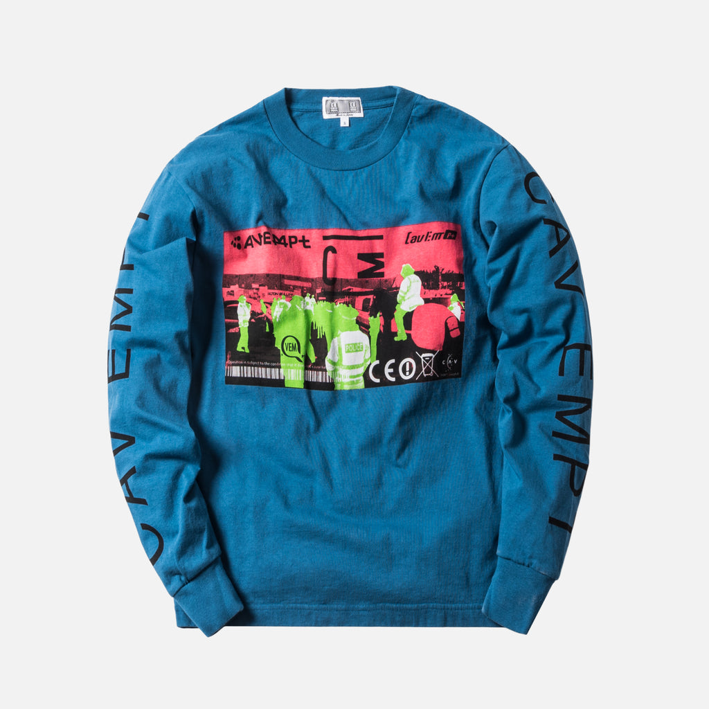 Cav Empt CE X L S Tee Blue Kith