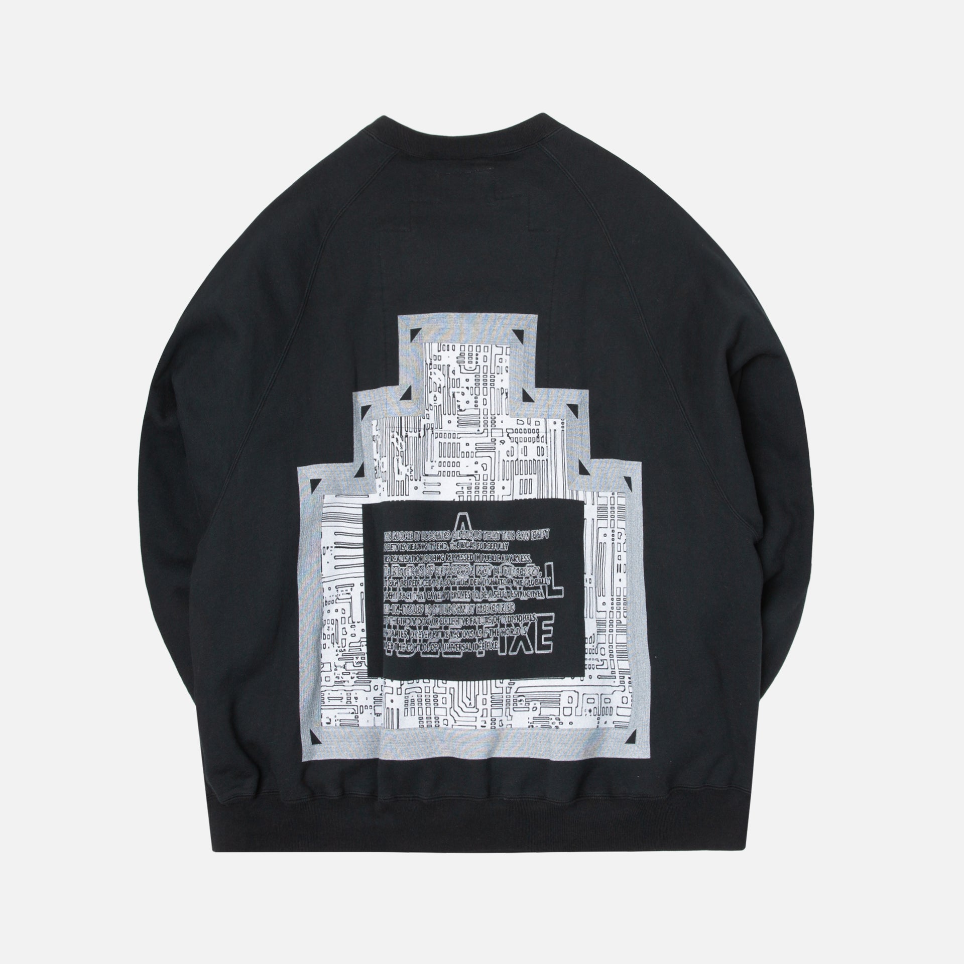 Cav Empt Idee Fixe Big Crewneck - Black