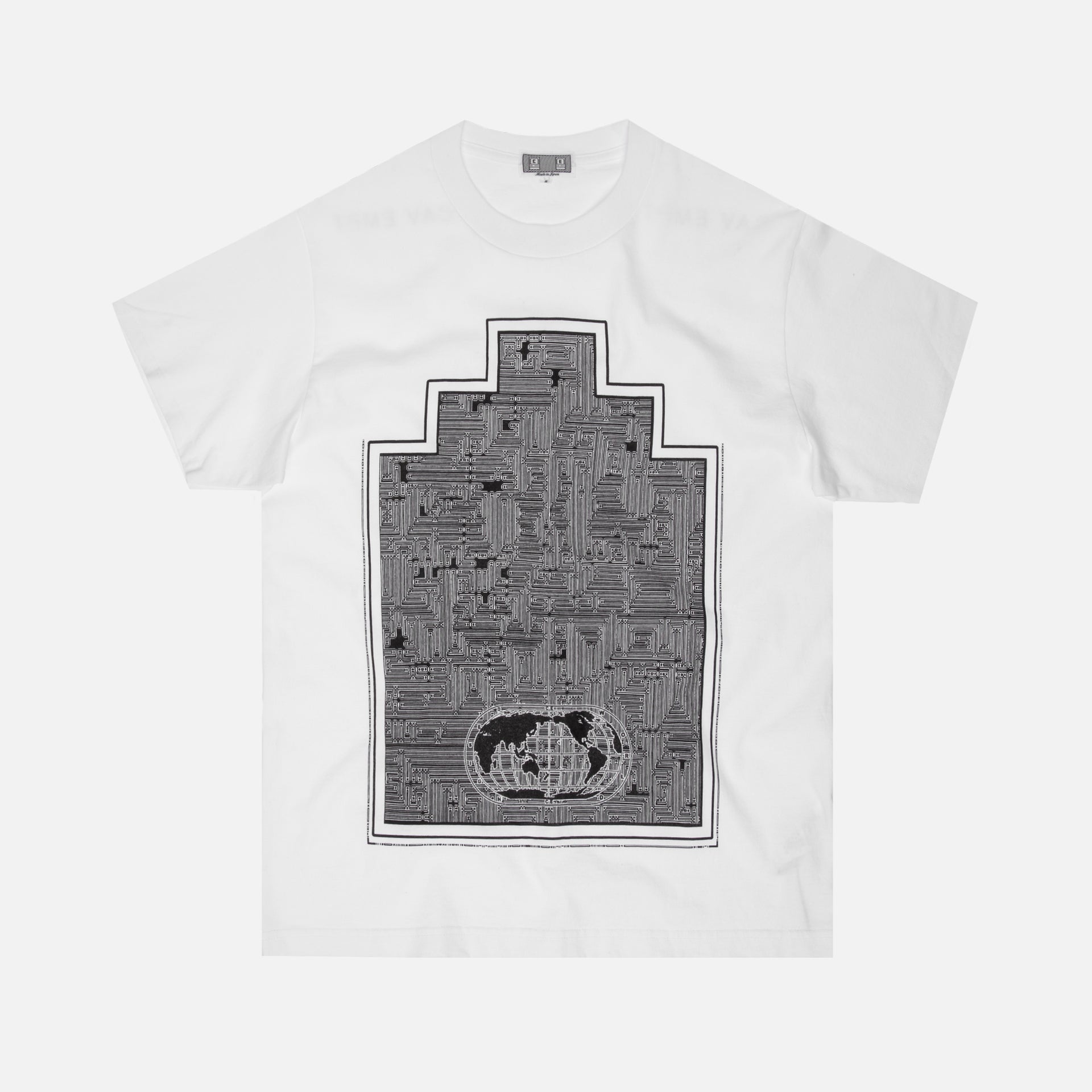 Cav Empt World Map Ziggurat Tee - White