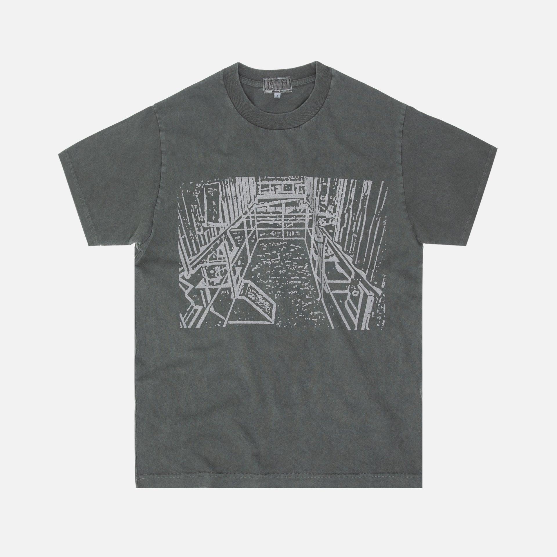 Cav Empt Overdye Little Hall Tee - Charcoal