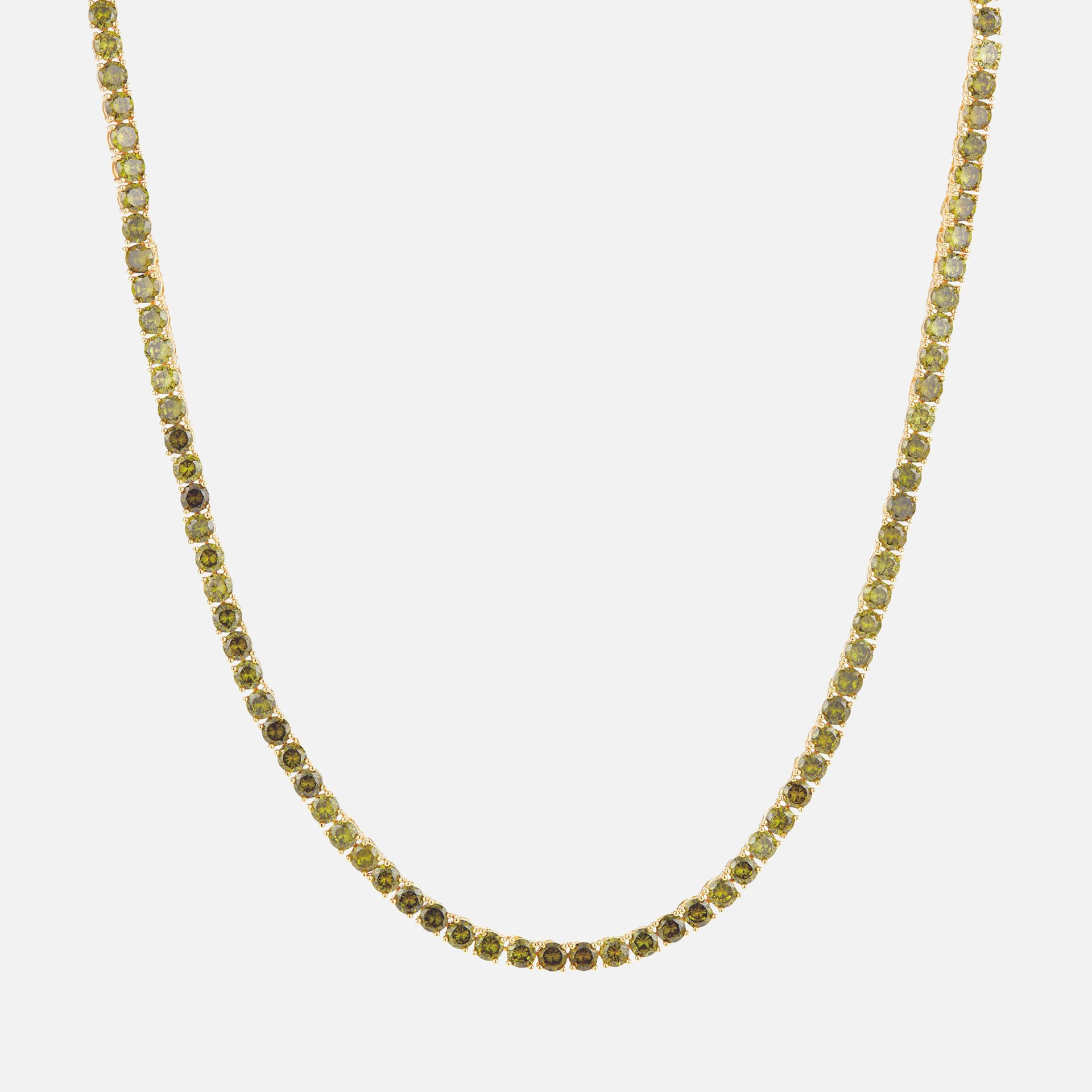 Crystal Haze Serena Necklace - Olive