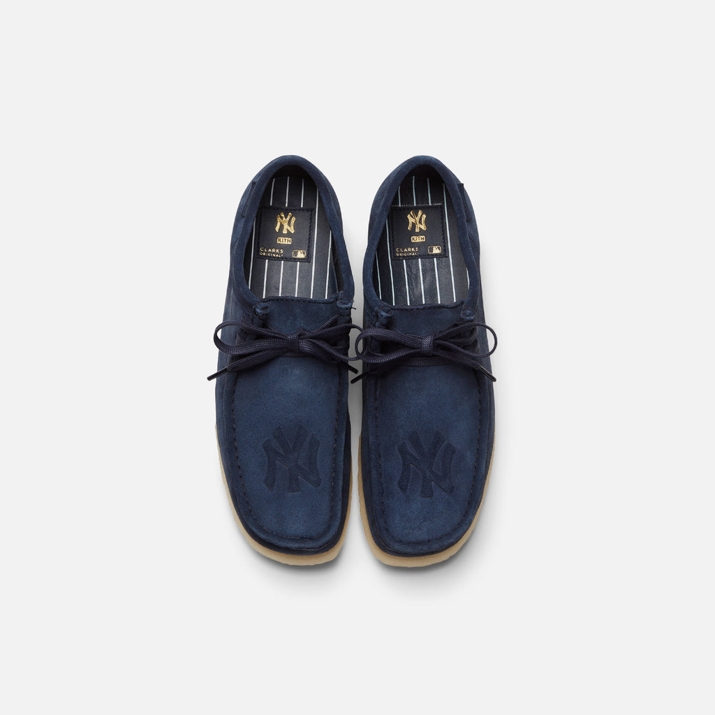 Kith & Clarks for New Yankees Wallabee Dark Suede