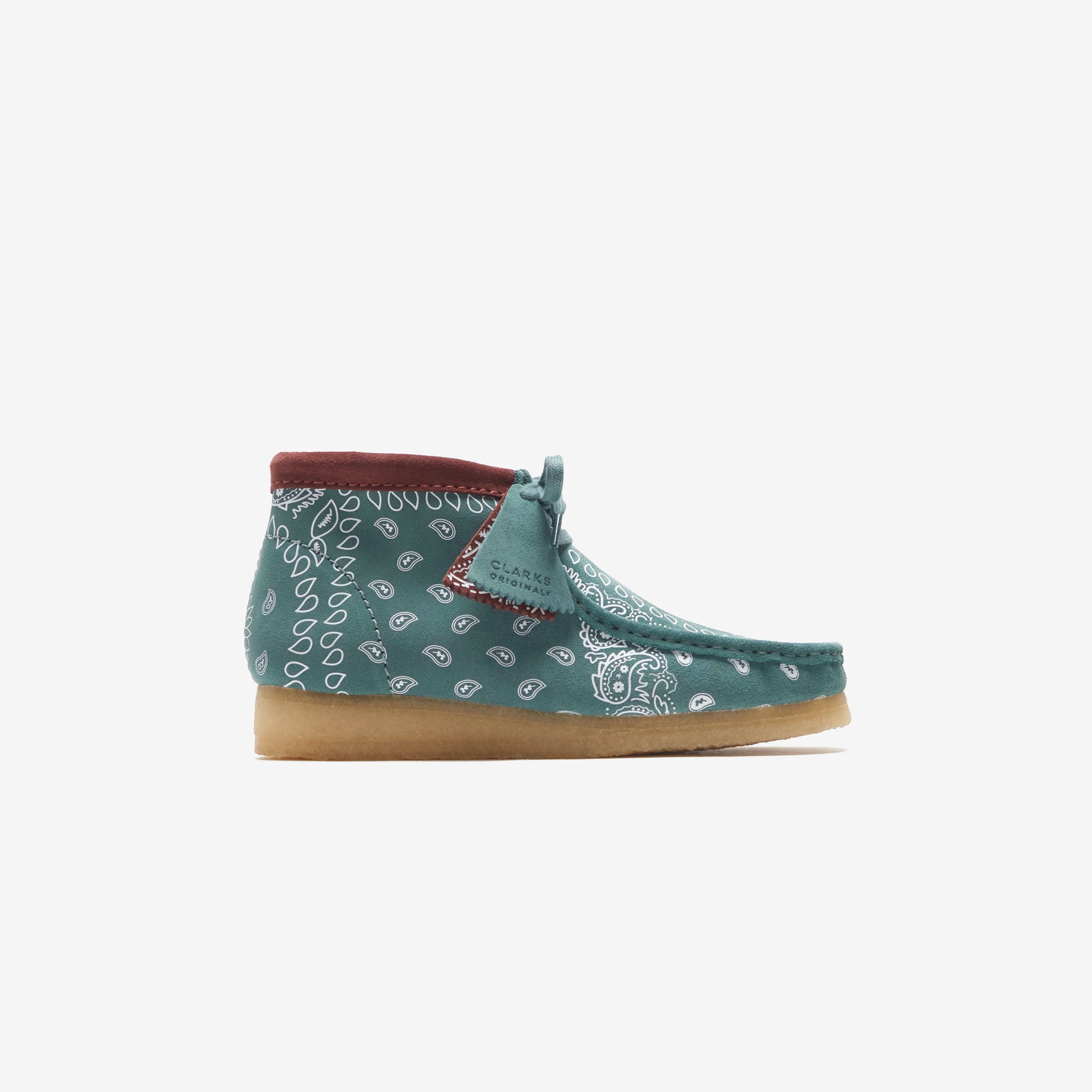 Clarks Wallabee Boot - Green Paisley