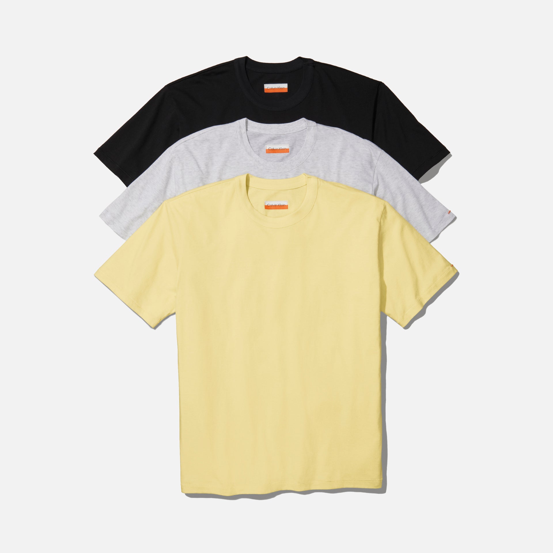 Calvin Klein x Heron Preston Lightweight Tee 3 Pack - Pale Yellow / Heather / Black