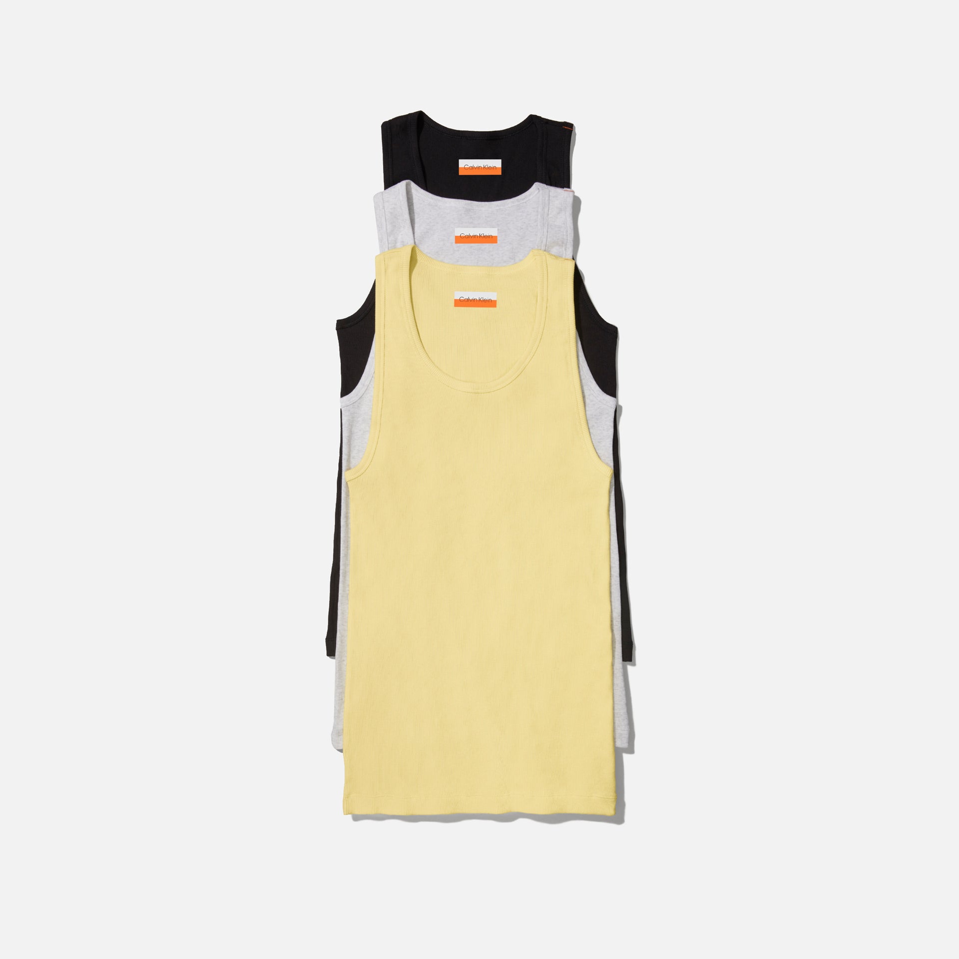 Calvin Klein x Heron Preston Tank 3 Pack - Pale Yellow / Heather / Black