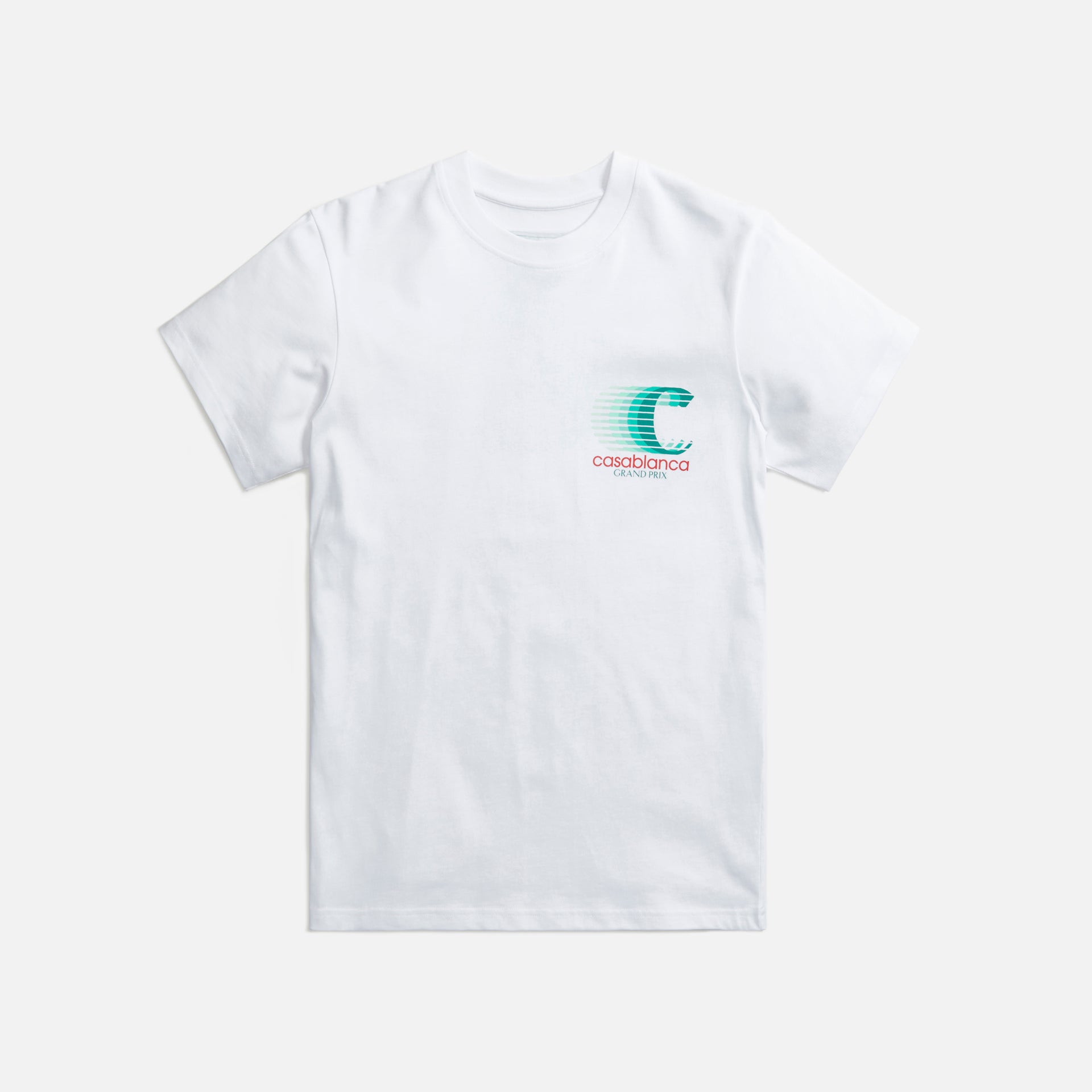 Casablanca Grand Prix Logo Double Sided Tee - White