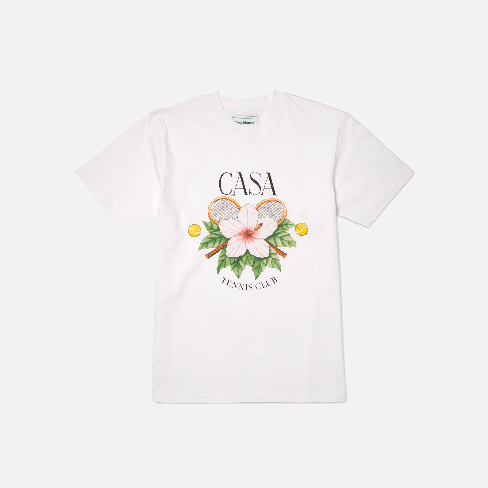 Casablanca Casa Tennis Club Printed Tee - White