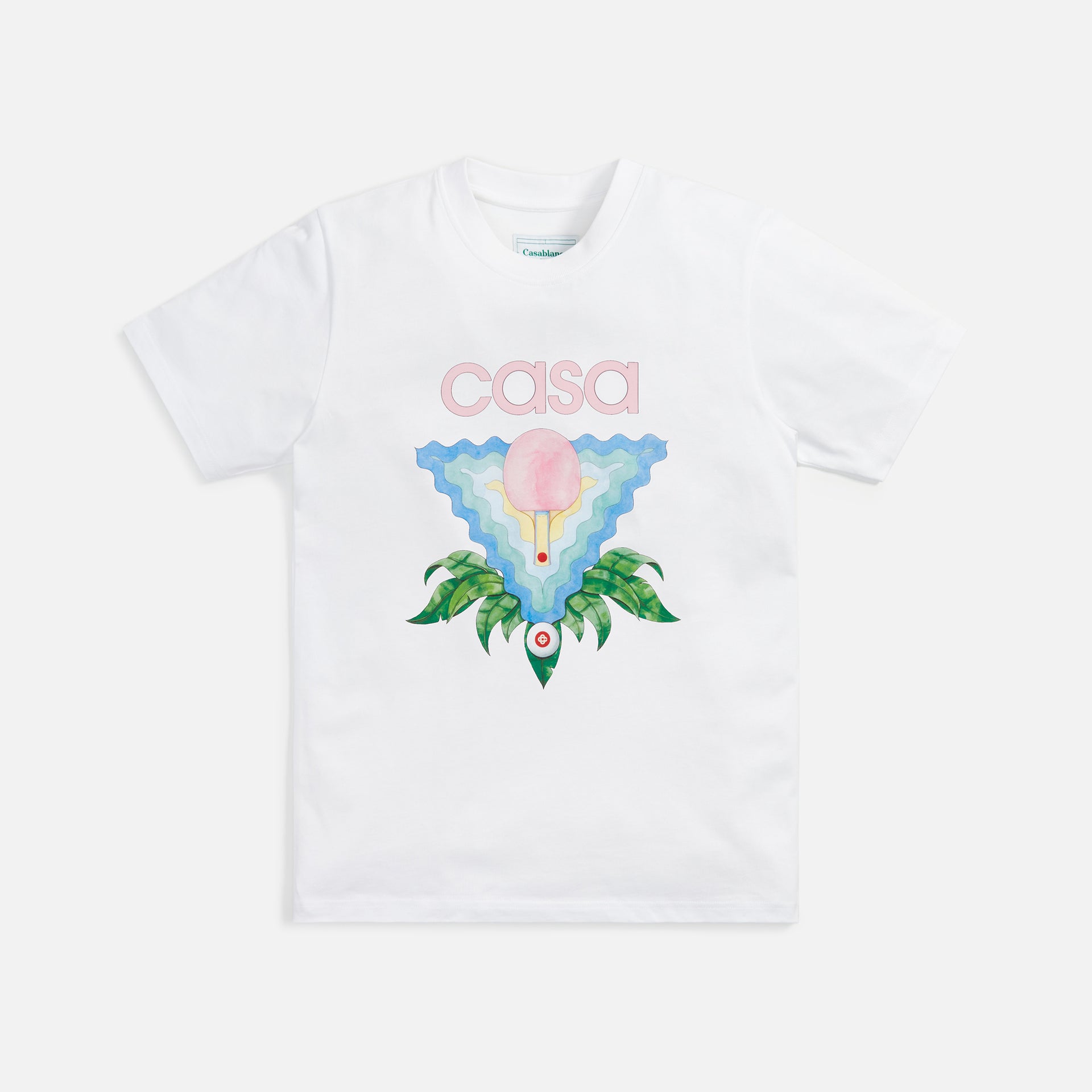 Casablanca Screen Printed Tee Memphis Icon - White