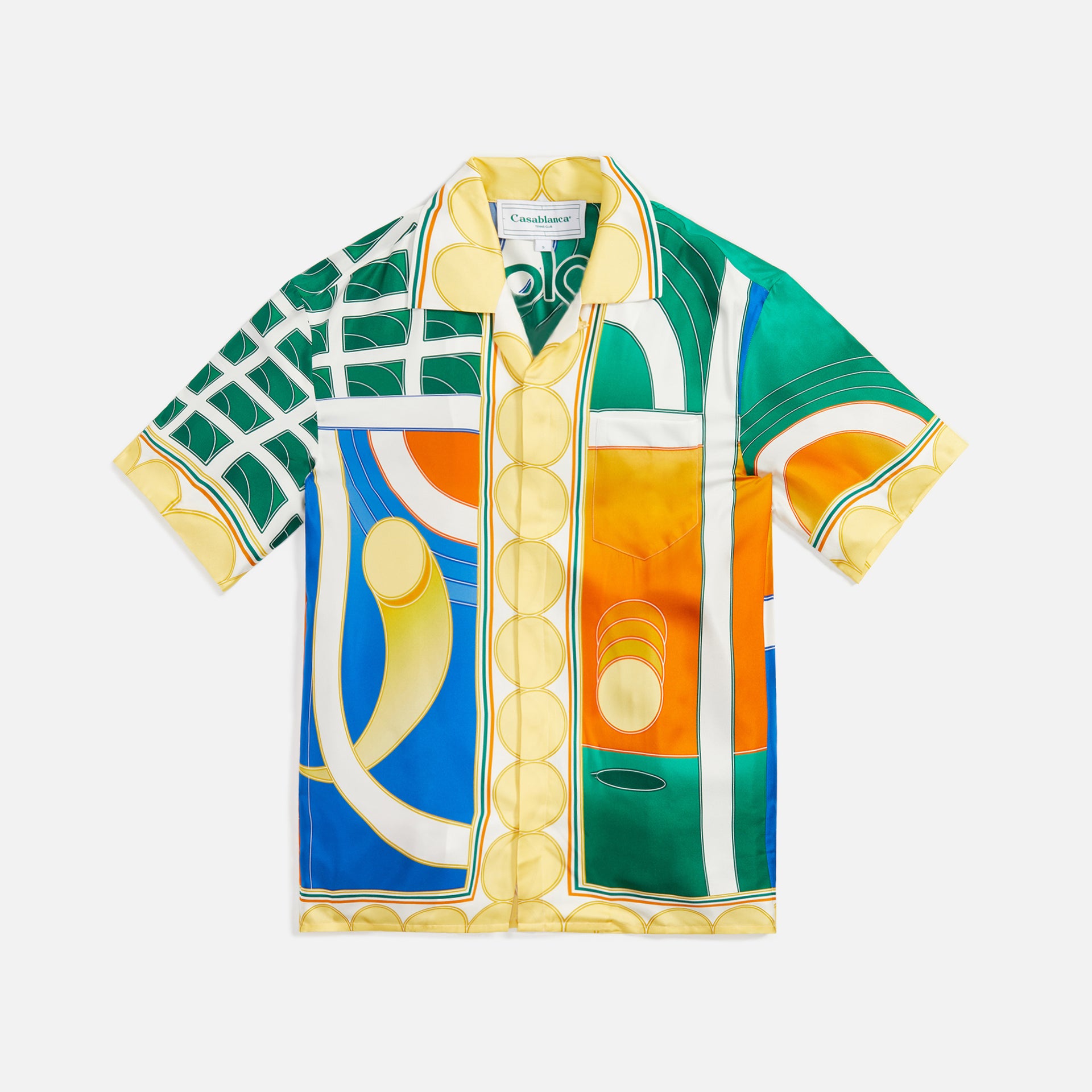 Casablanca Cuban Collar Shirt Reve De Tennis - Multi