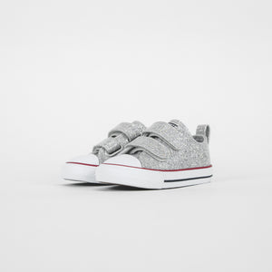 Converse Toddler Chuck Taylor All Star CTAS Ox - Mouse / Enamel Red / White