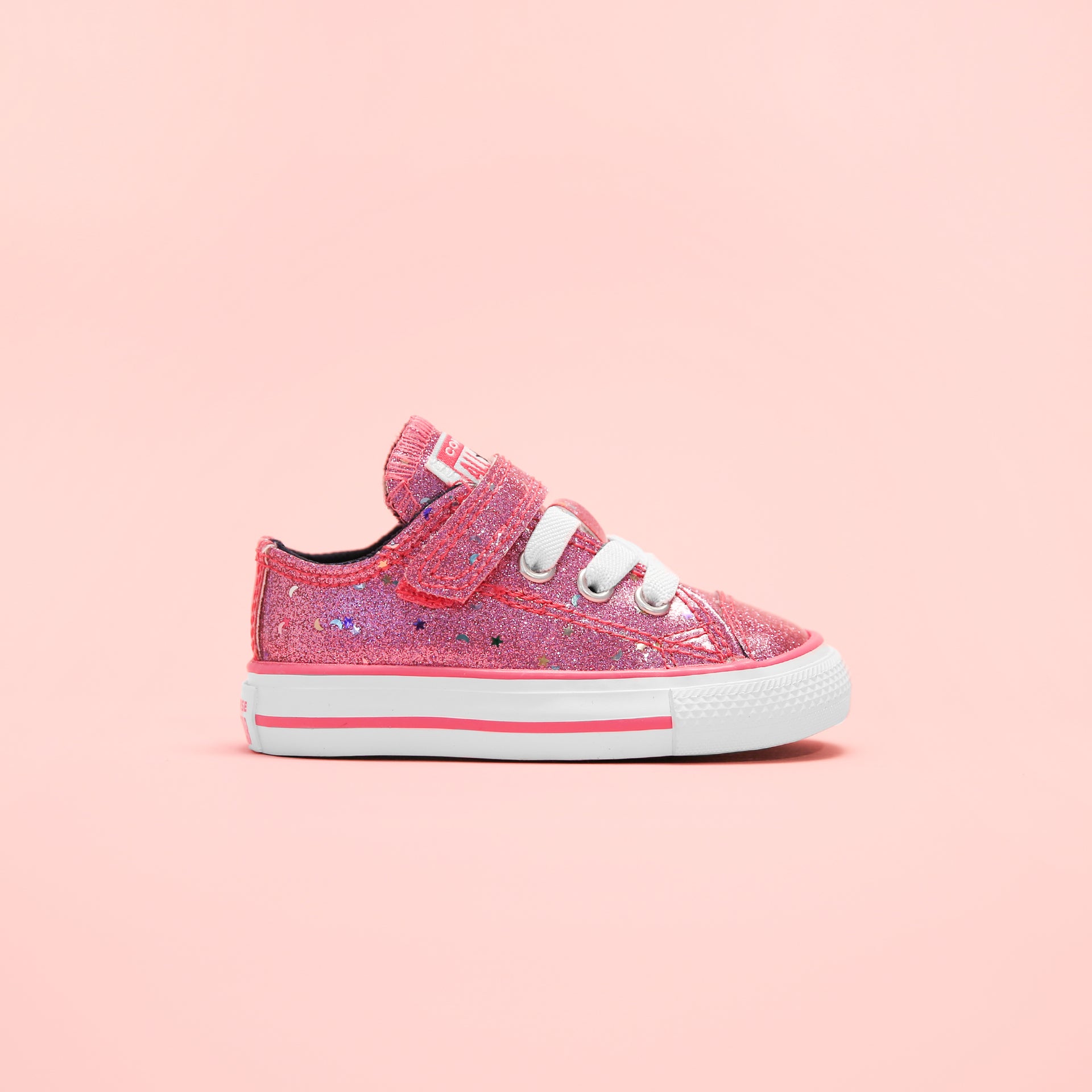 Converse Toddler Chuck Taylor All Star Galaxy Glimmer Low Top - Pink / Obsidian / White