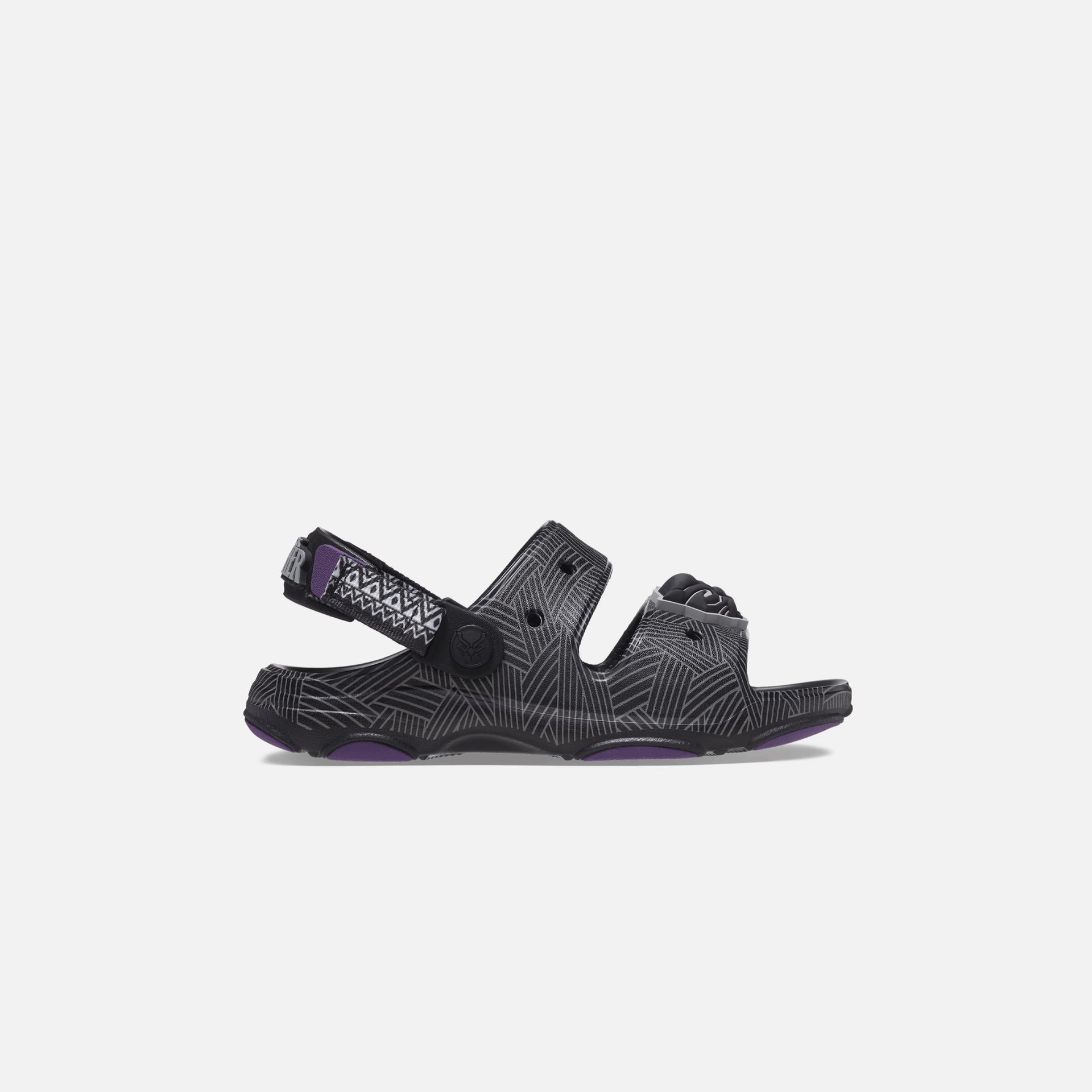 Crocs x Black Panther Kids Classic All-Terrain Sandal - Black