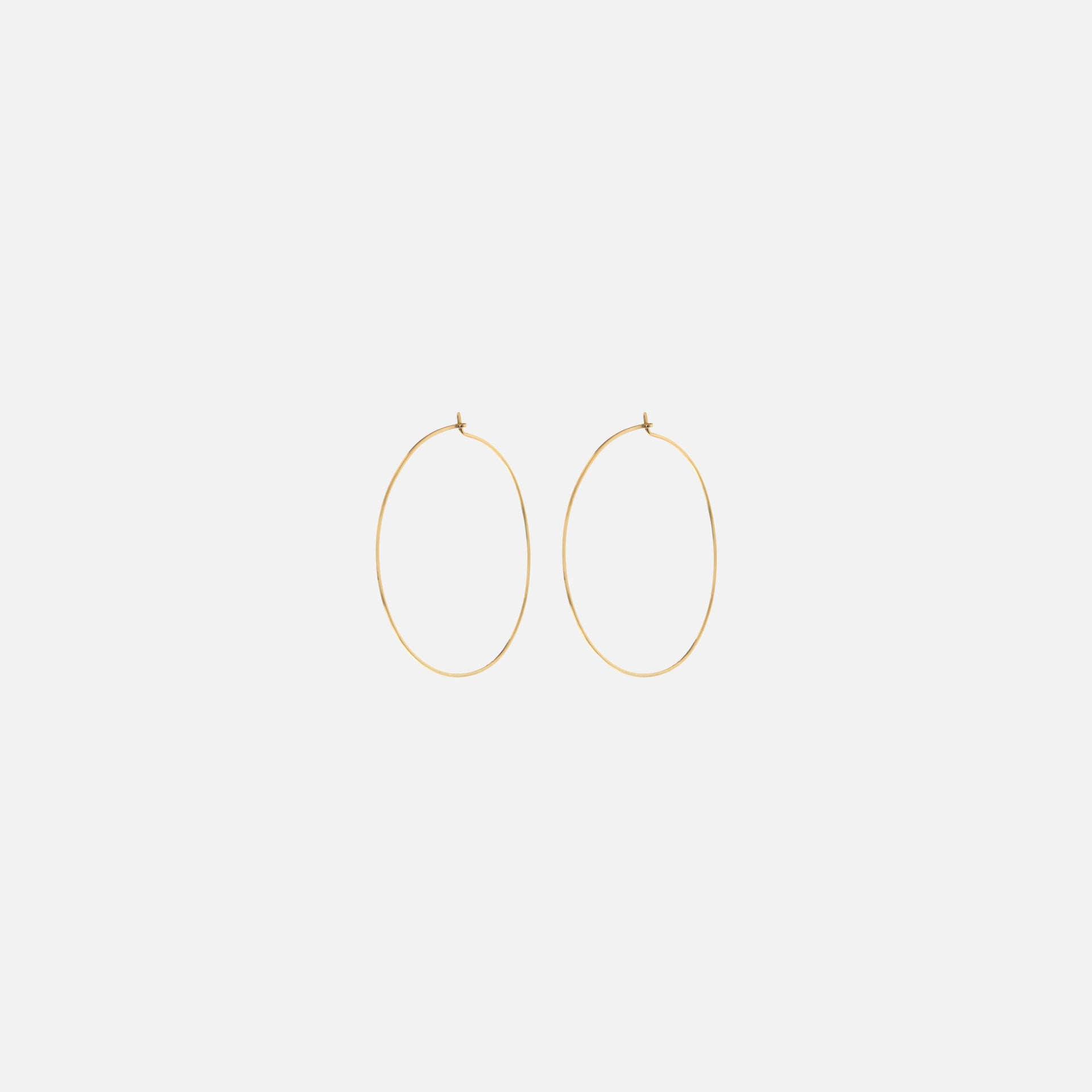 Luv AJ Capri Wire Hoops - Gold