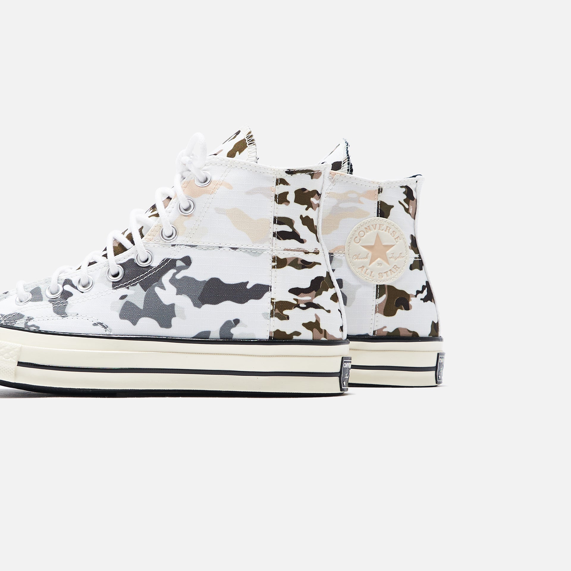 Converse Chuck 70 Blocked Camo - White / Carbon Grey / Egret