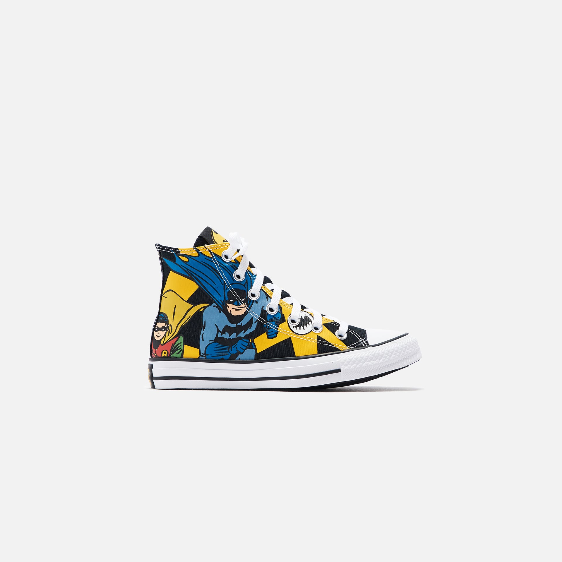 Converse x Batman Grade School CTAS High - Black / White / Lemon Chrome