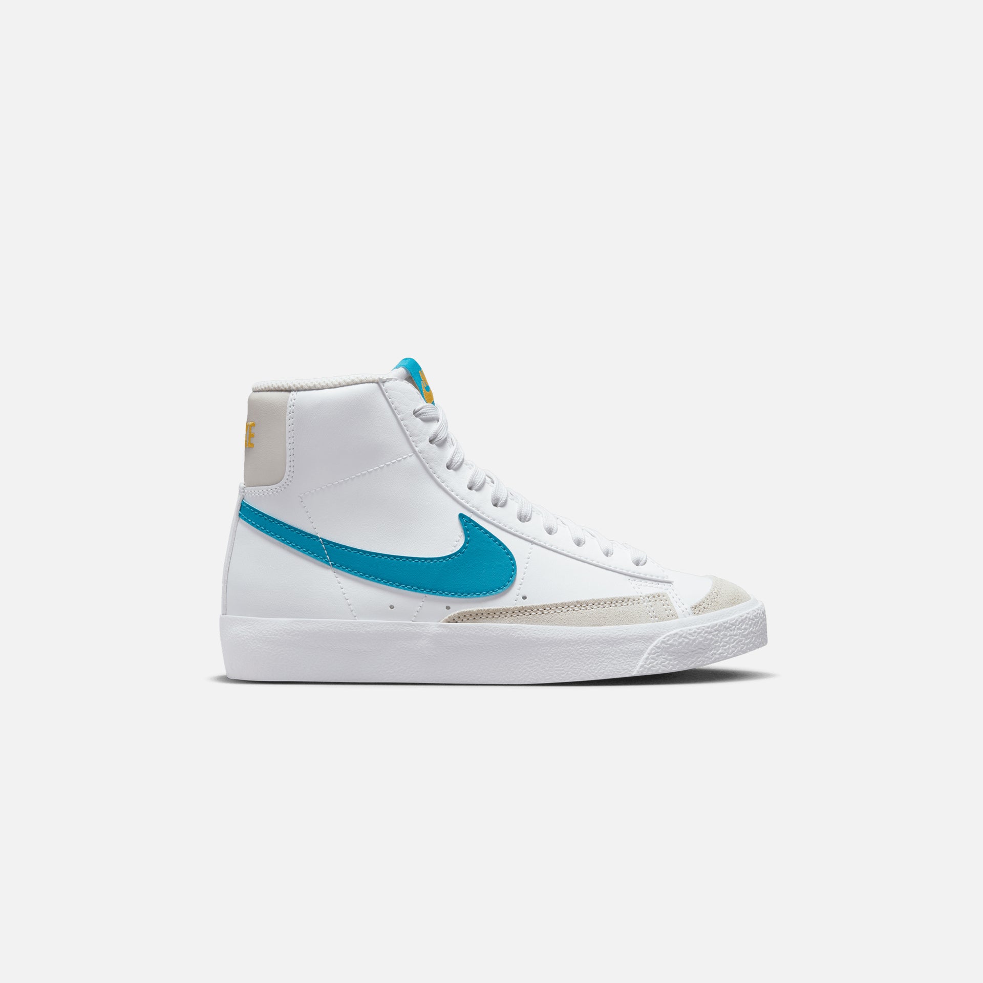 Nike Grade School Blazer Mid `77 - White / Laser Blue / Yellow Ochre-Light