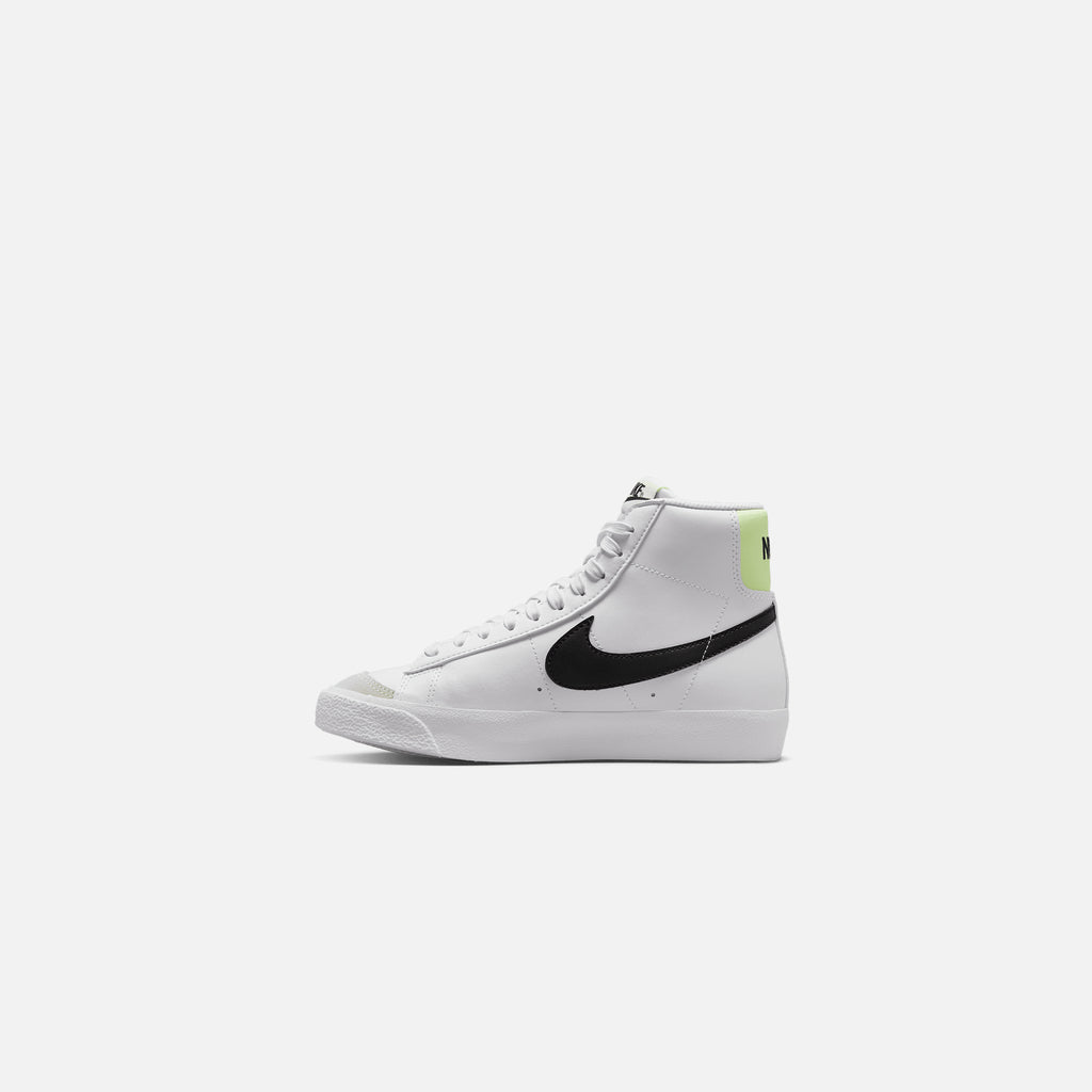 Nike Grade School Blazer Mid `77 - White   Black   Barely Volt – Kith